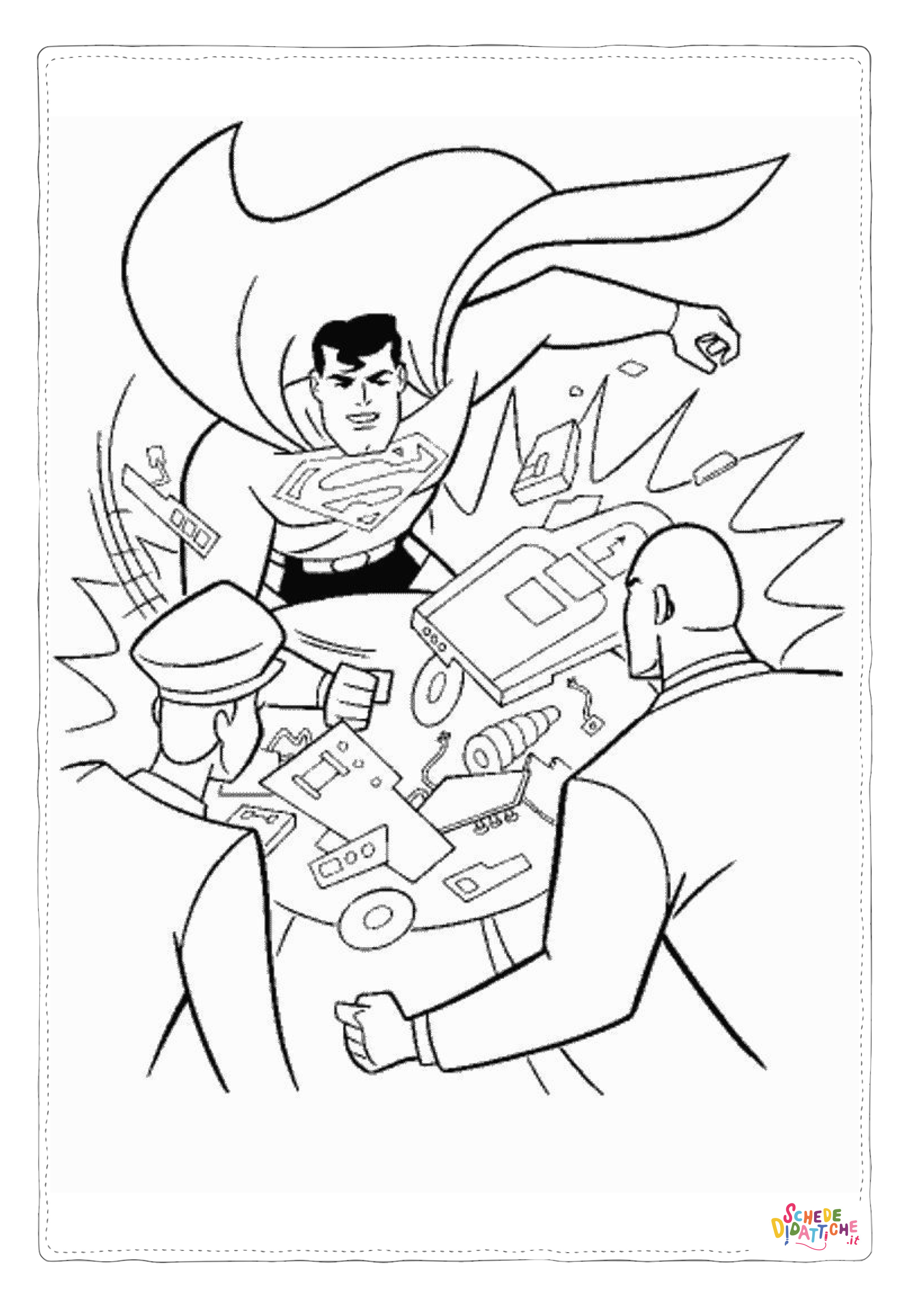 Disegno "Disegno di Superman da stampare e colorare 71" Disegno di Superman da stampare e colorare 71