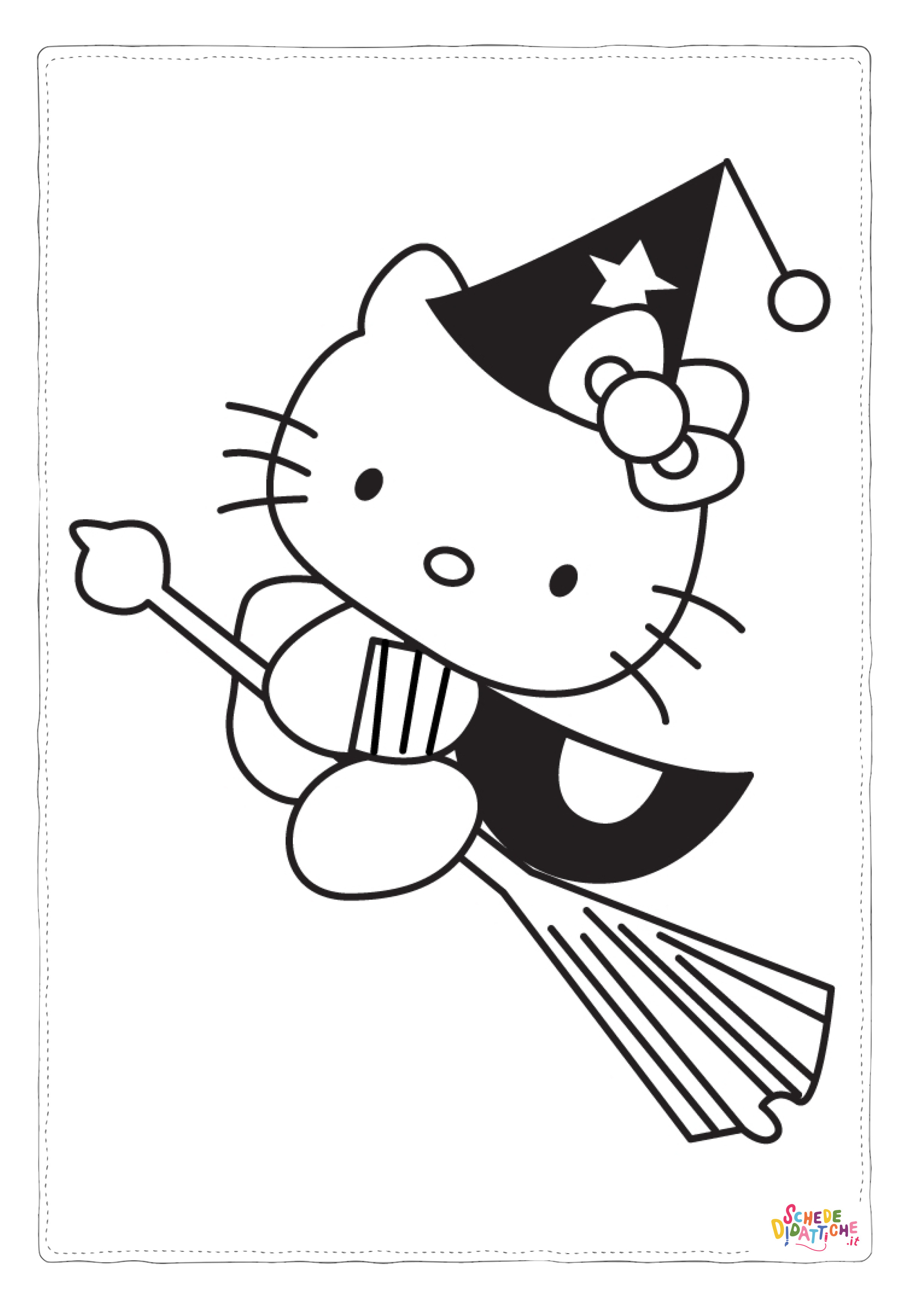Disegno "Disegno di Hello Kitty da stampare e colorare 58" Disegno di Hello Kitty da stampare e colorare 58