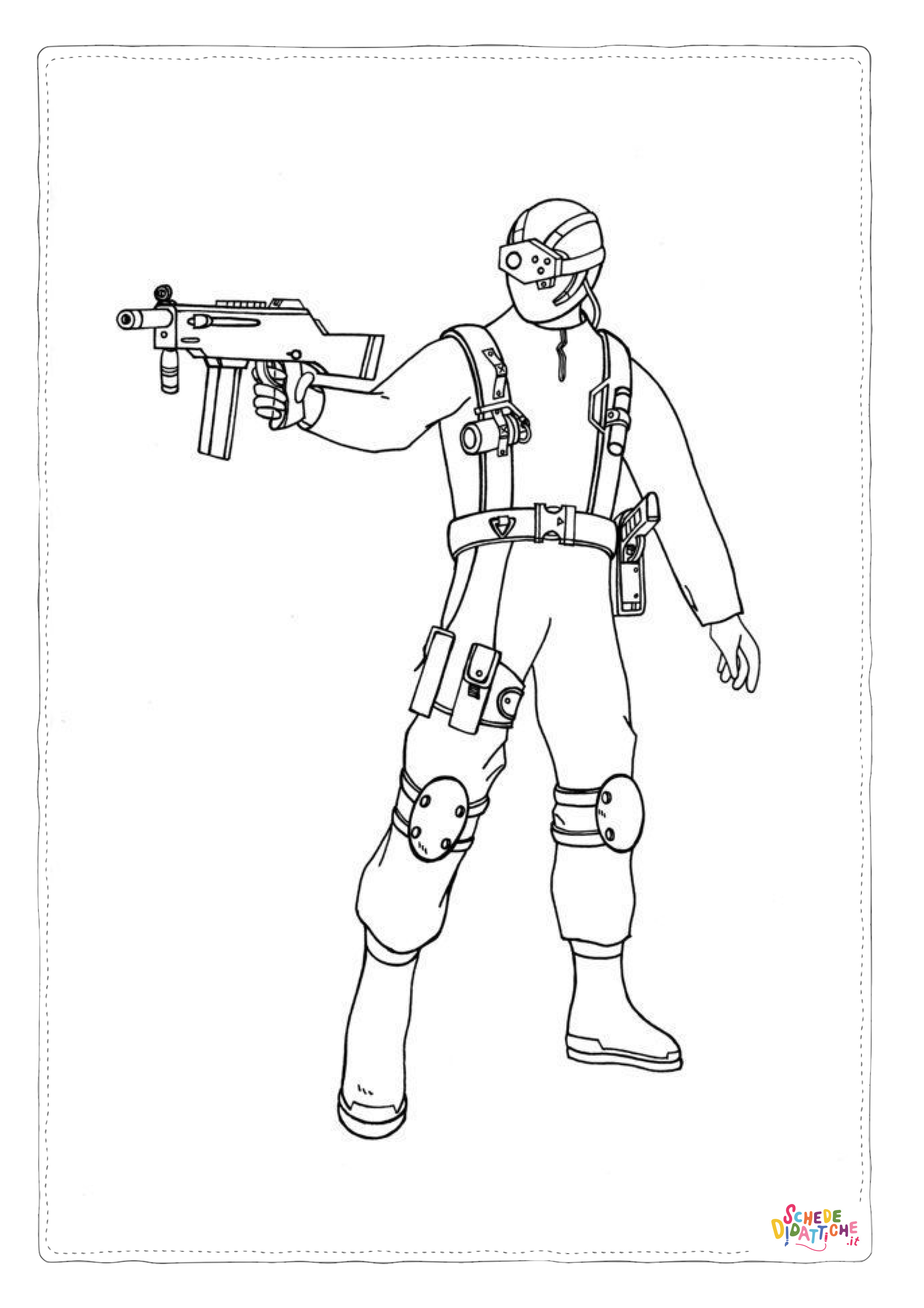 Disegno di soldato da stampare e colorare 49