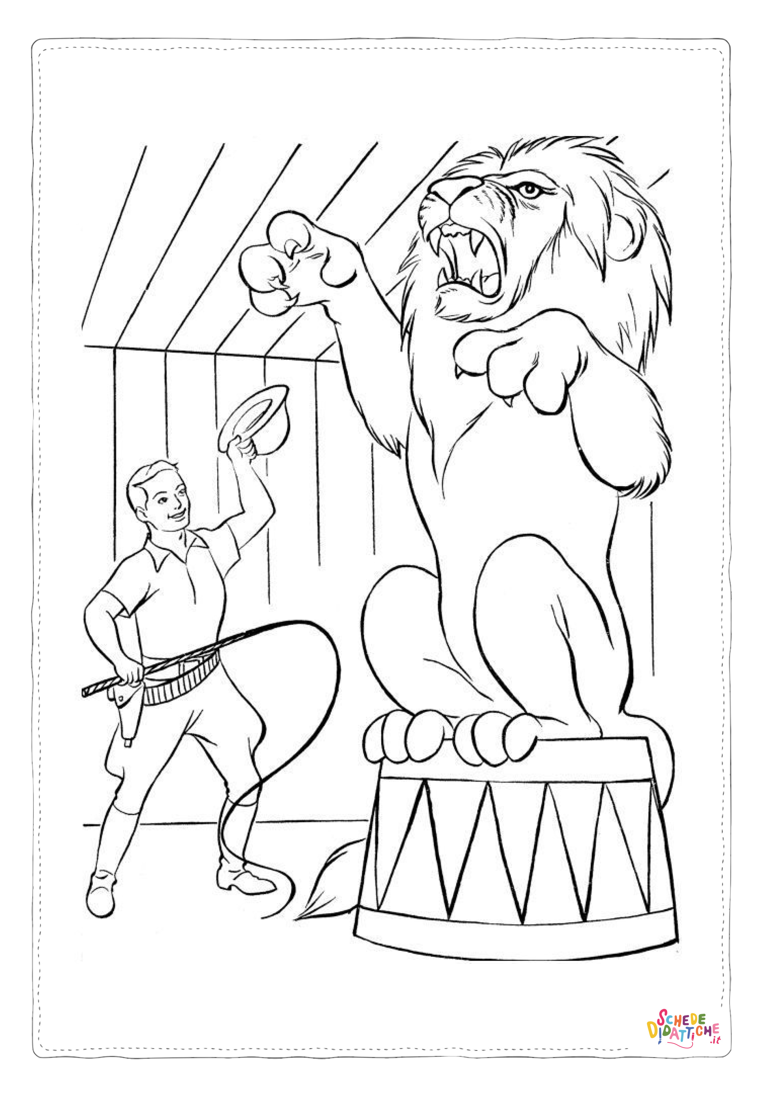Disegno di circense da stampare e colorare 36