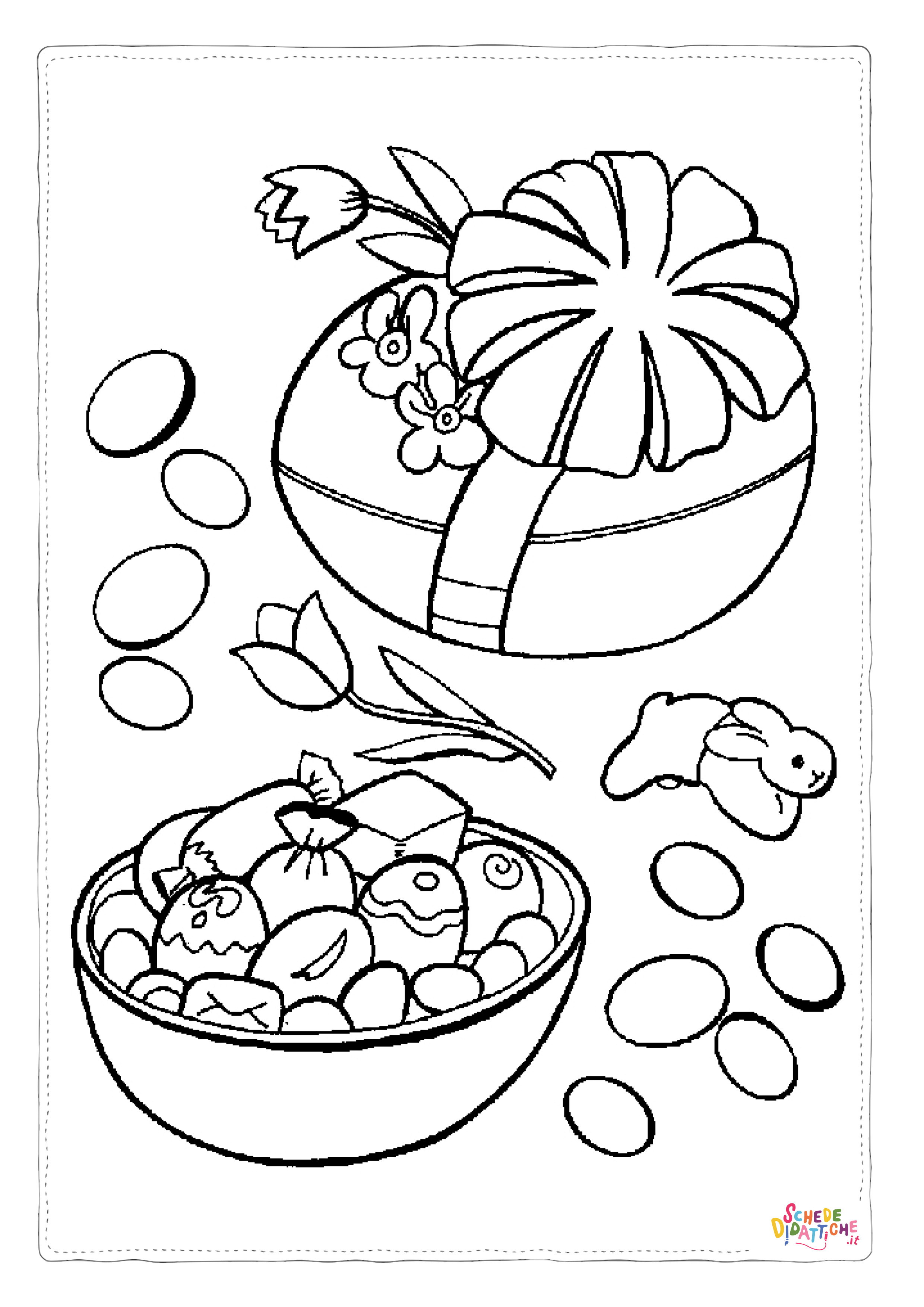 Disegno "Disegno di dolce da stampare e colorare 63" Disegno di dolce da stampare e colorare 63