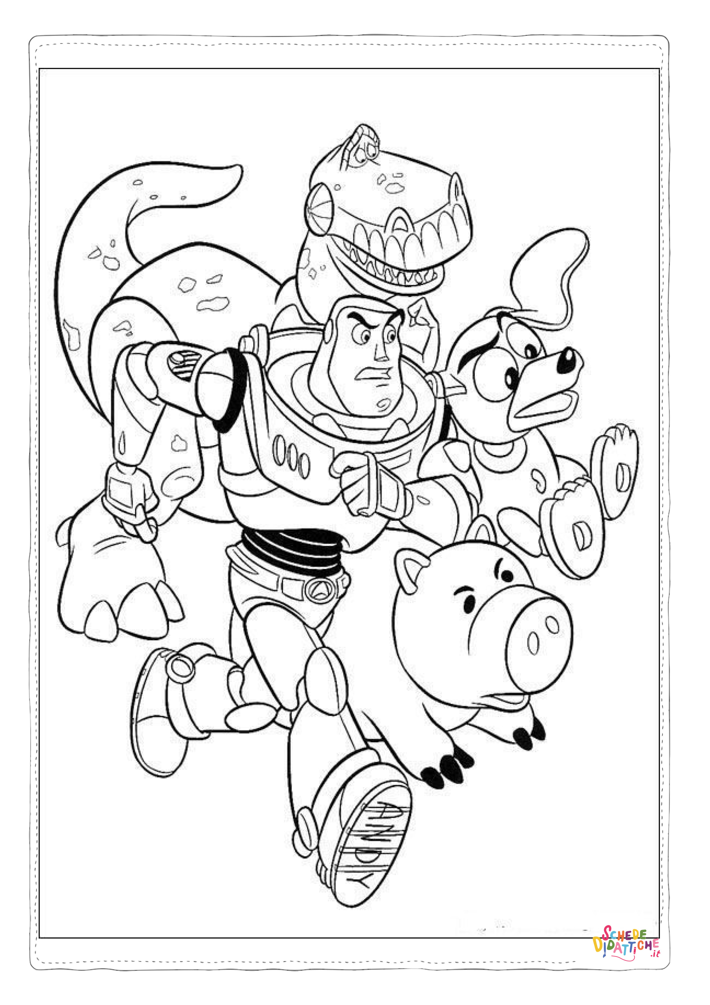 Disegno "Disegno di Toy Story da stampare e colorare 154" Disegno di Toy Story da stampare e colorare 154