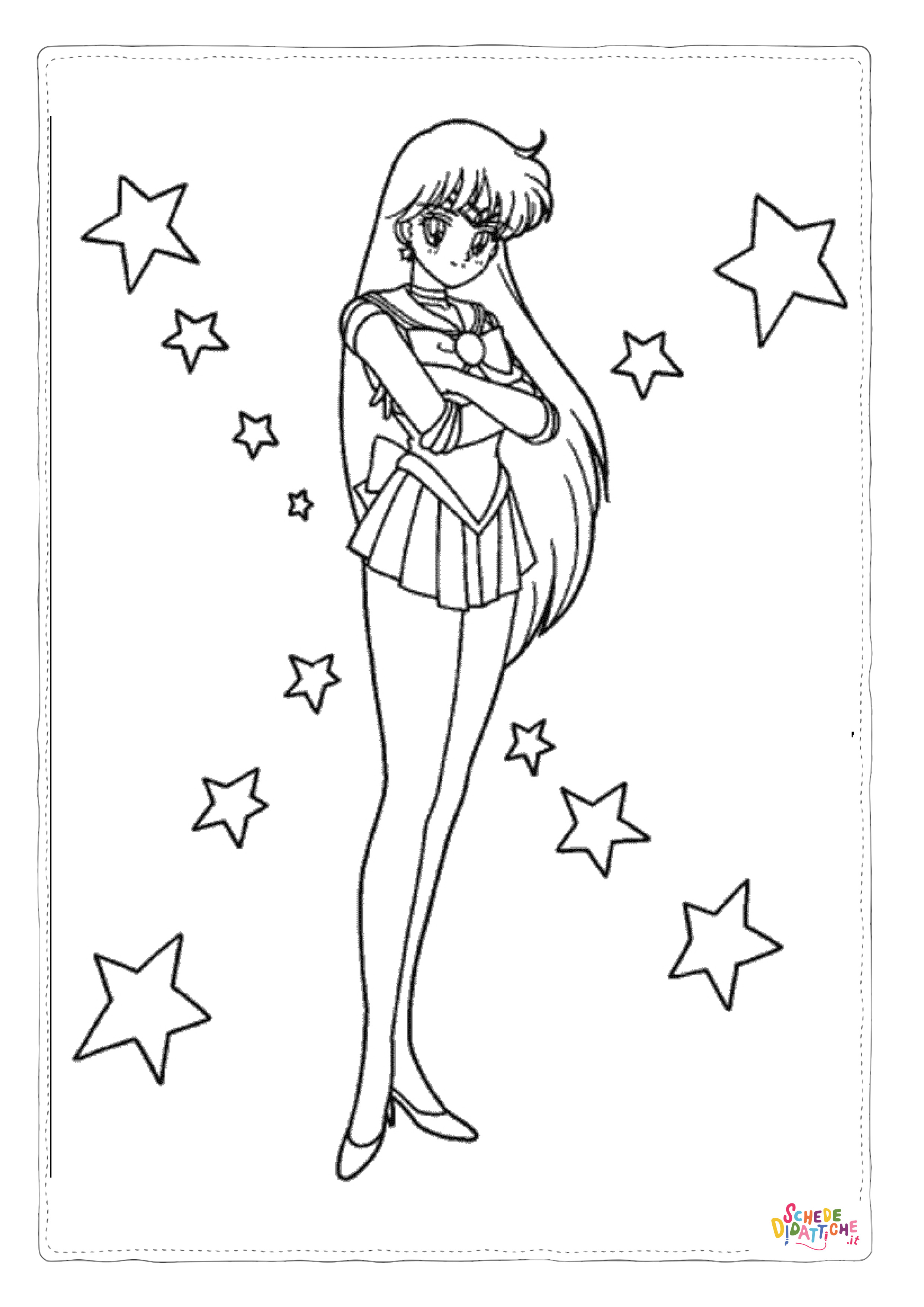 Disegno di Sailor Moon da stampare e colorare 13