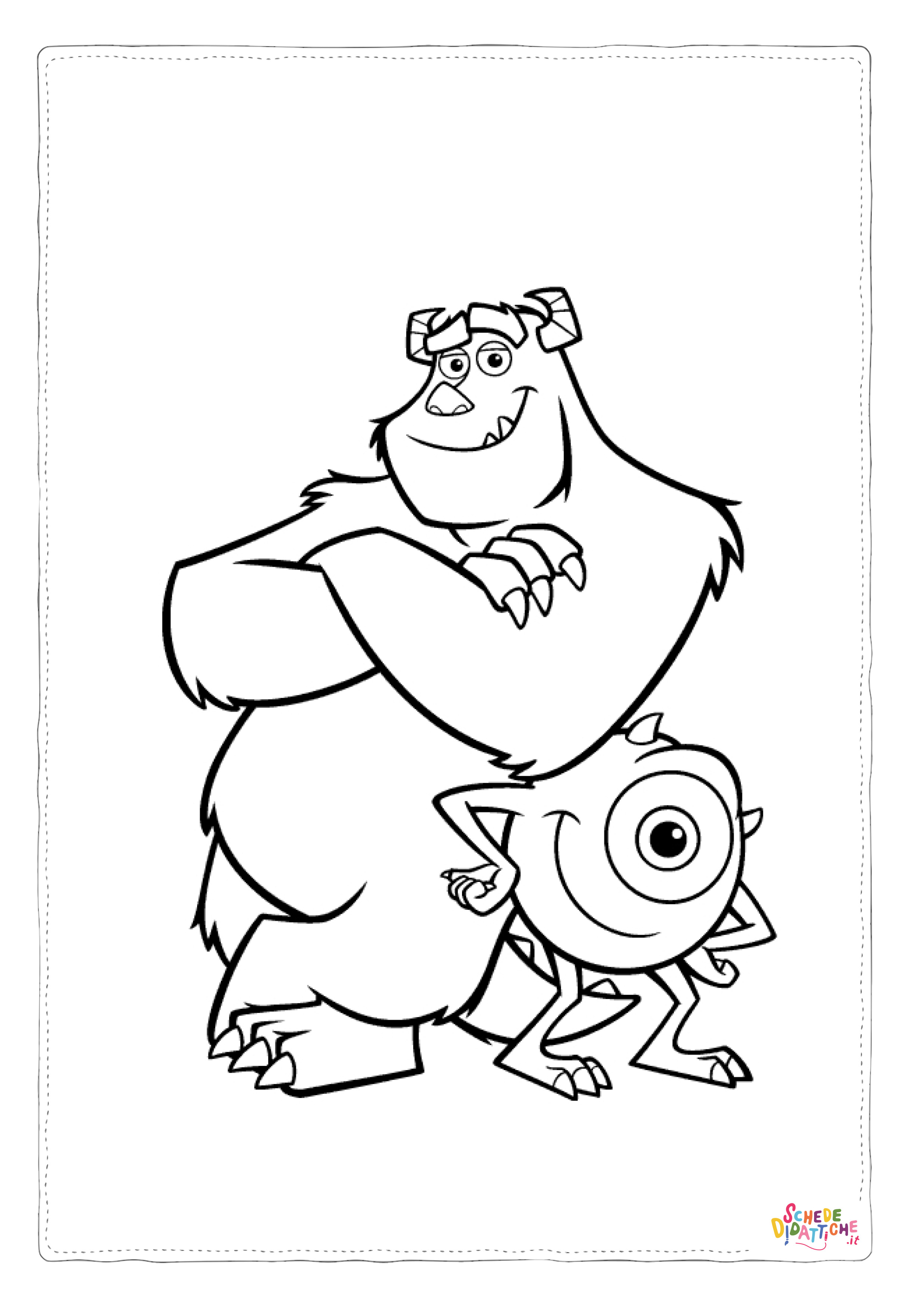 Disegno di Monsters & Co da stampare e colorare 13