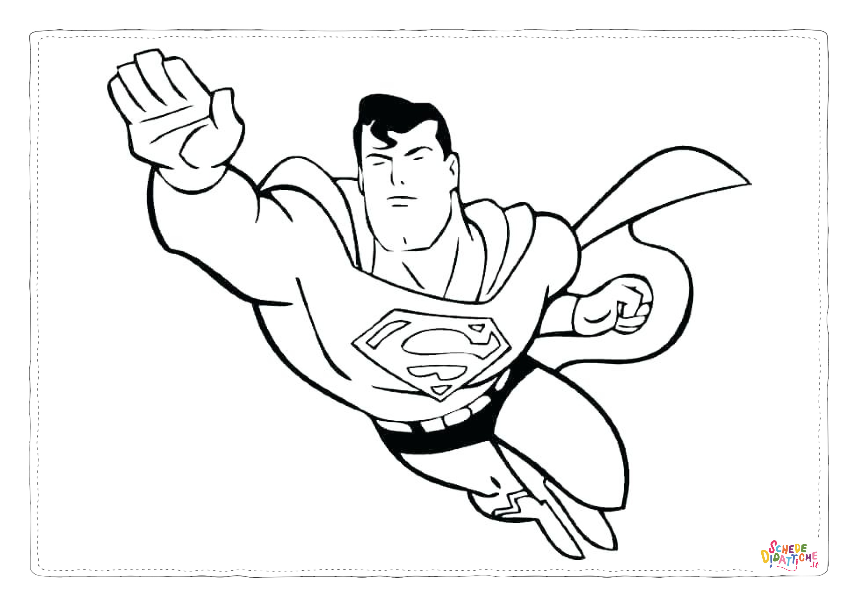 Disegno di Superman da stampare e colorare 33
