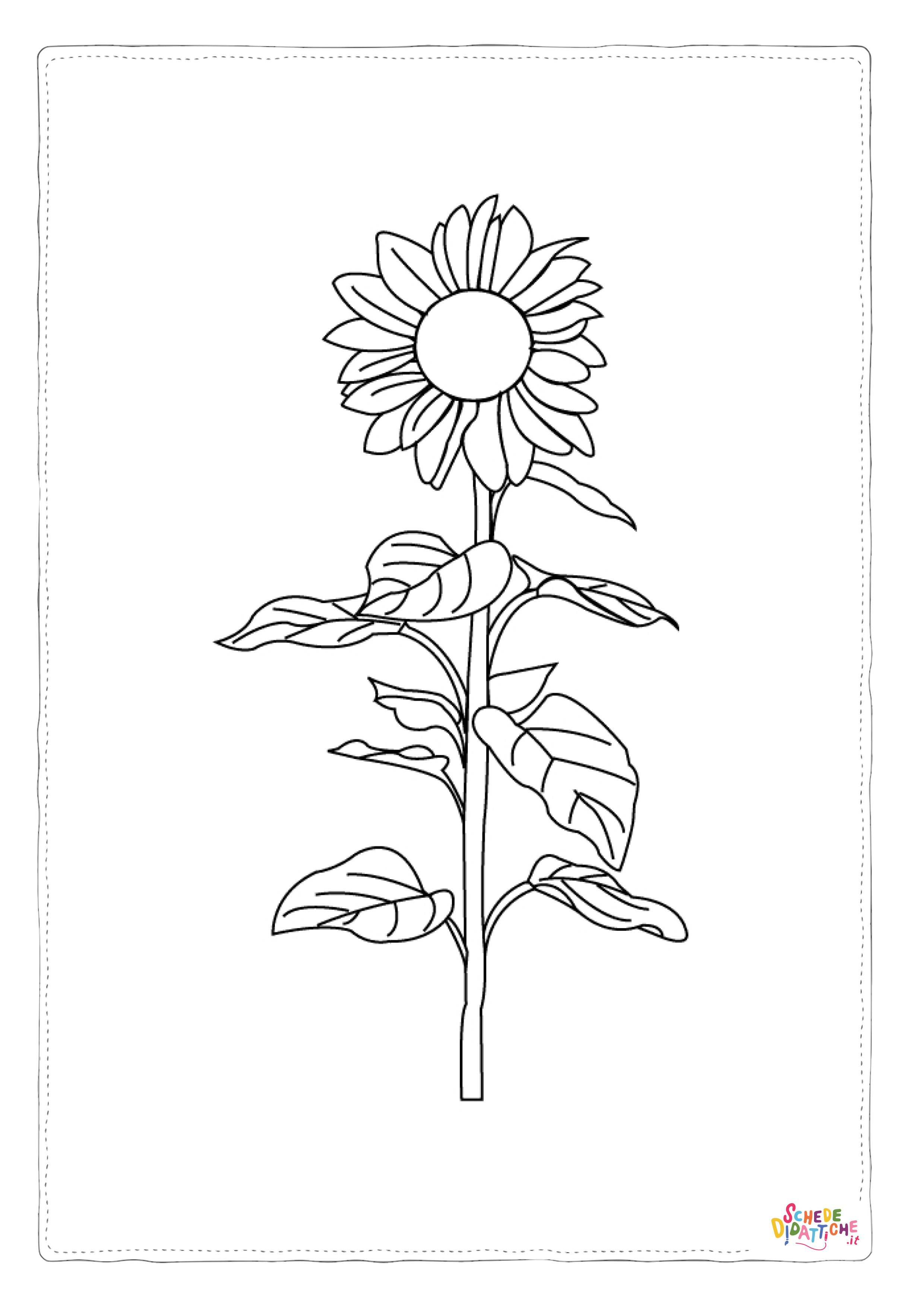 Disegno "Disegno di fiore da stampare e colorare 147" Disegno di fiore da stampare e colorare 147