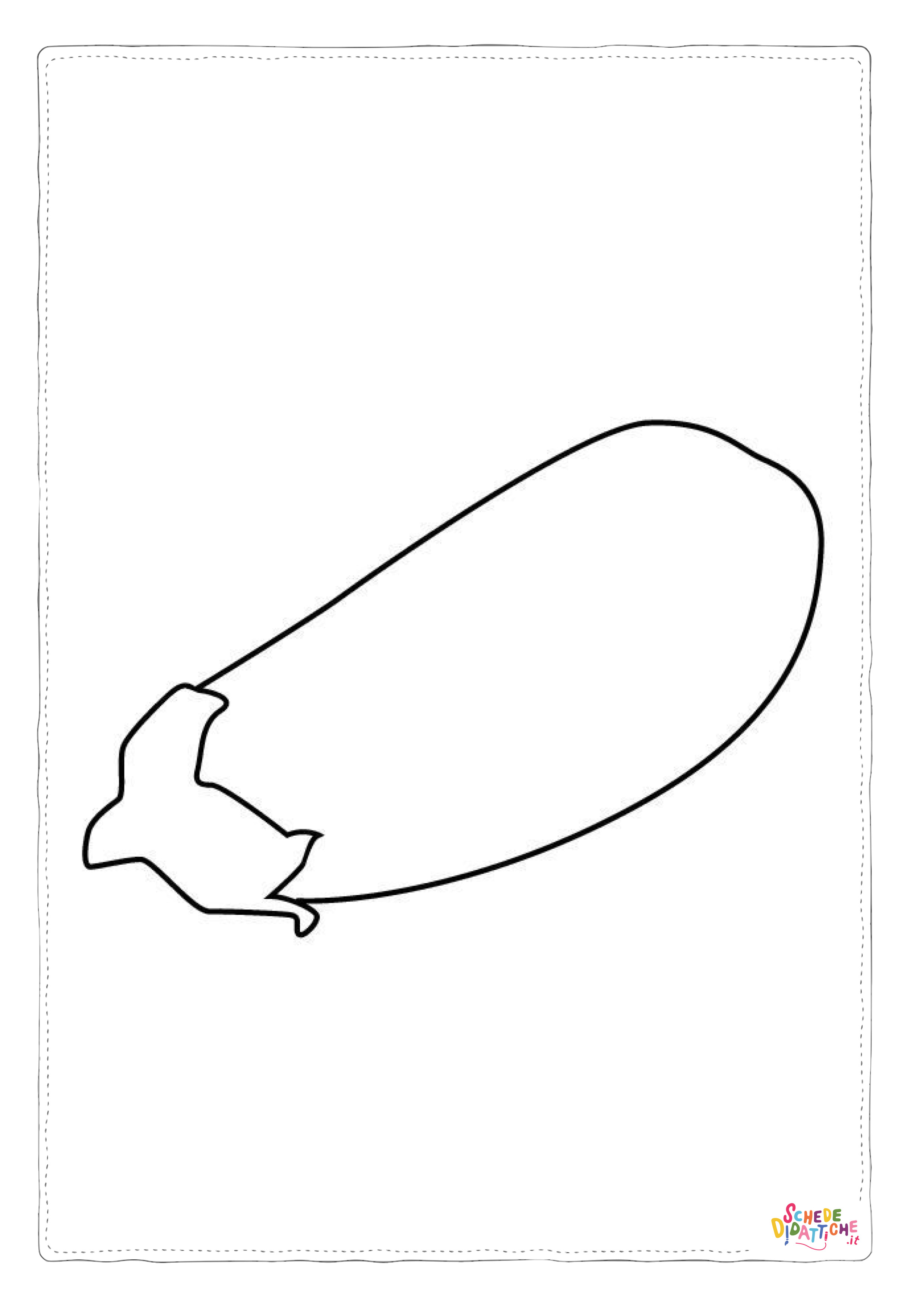 Disegno di melanzana da stampare e colorare 10