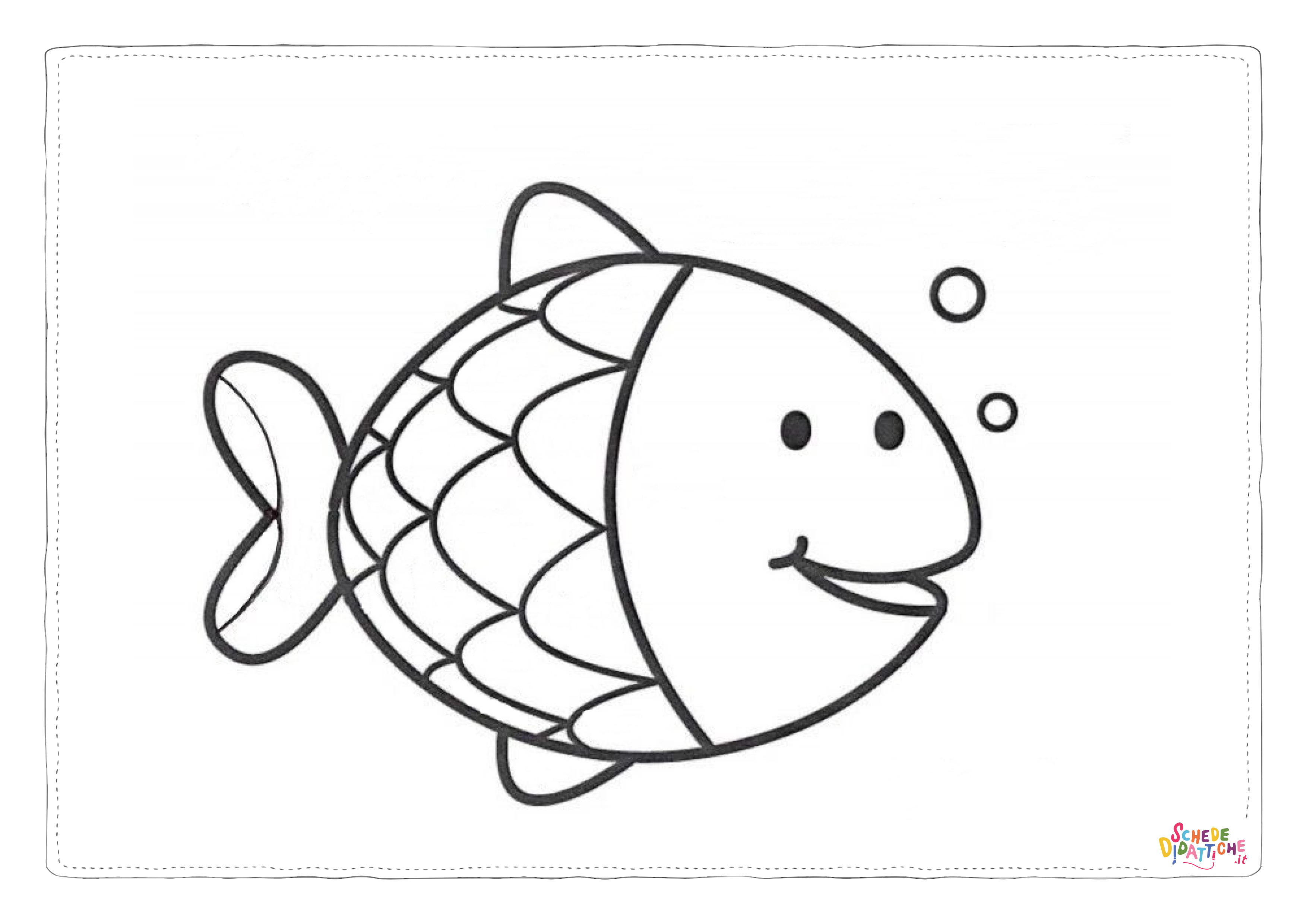Disegno "Disegno di pesce da stampare e colorare 244" Disegno di pesce da stampare e colorare 244
