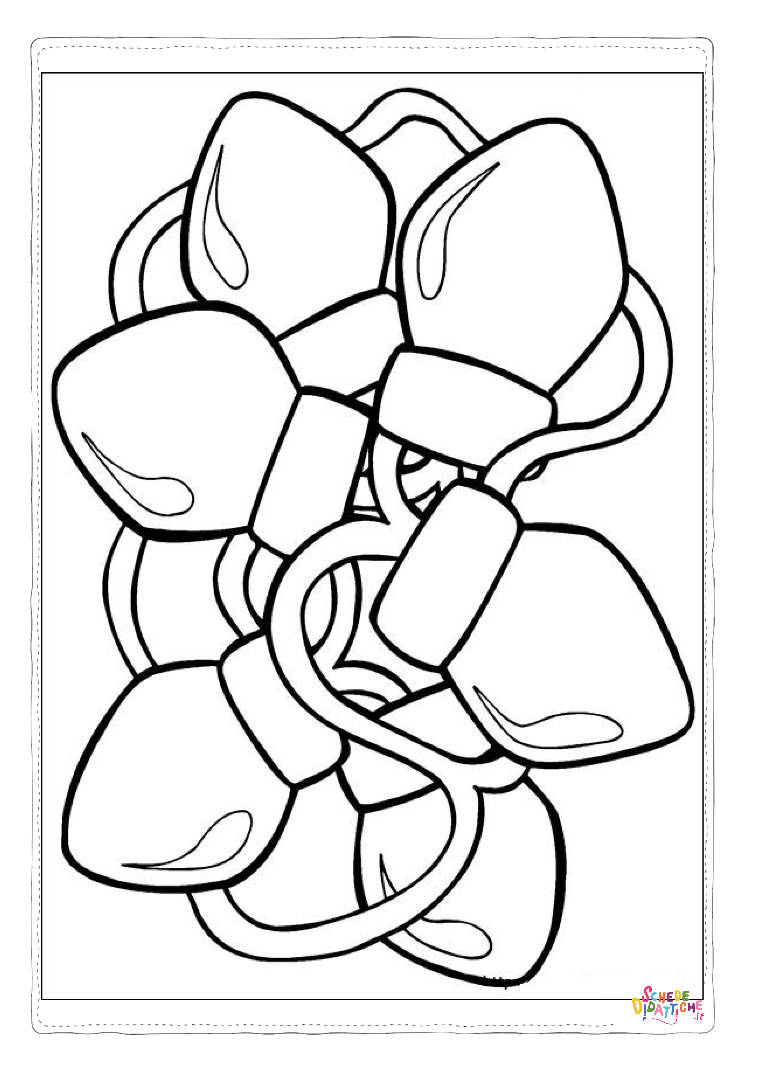 Disegno di decorazione da appendere da stampare e colorare 7