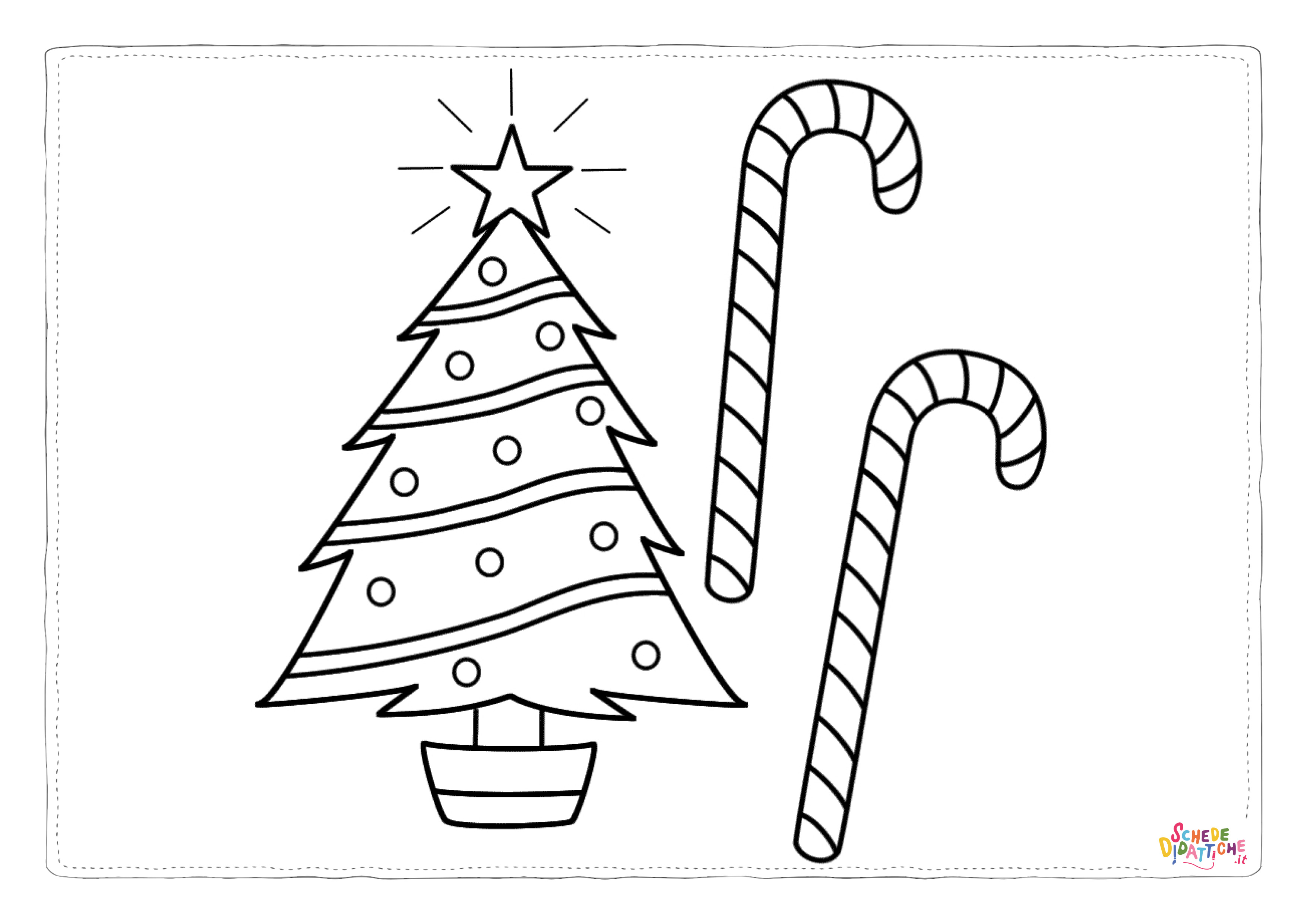 Disegno "Disegno di albero di Natale da stampare e colorare 197" Disegno di albero di Natale da stampare e colorare 197
