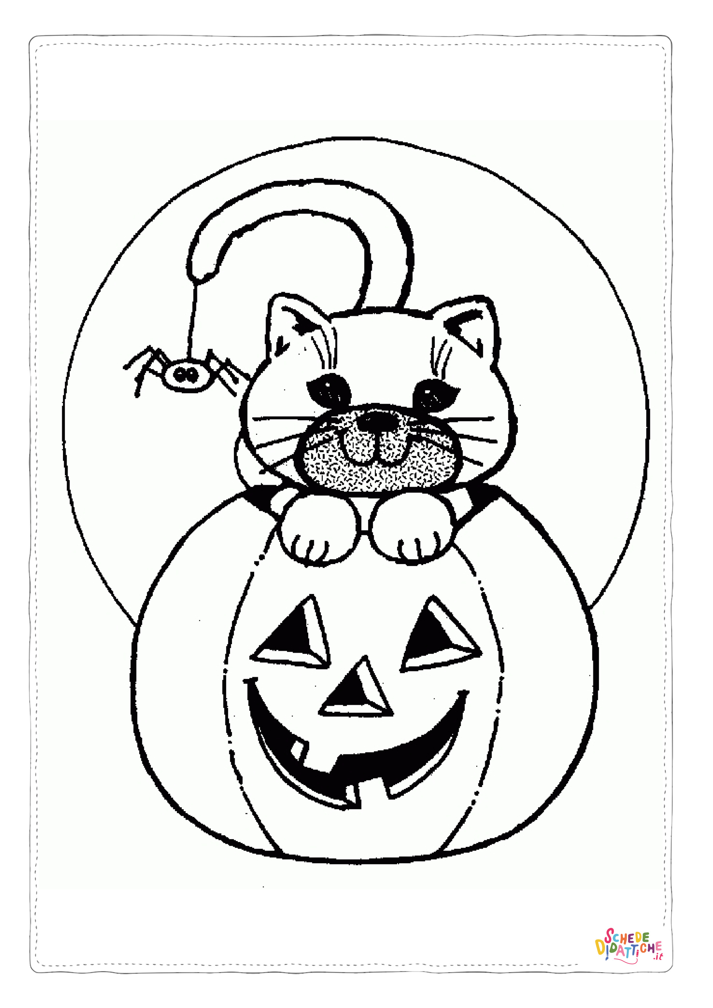 Disegno "Disegno di zucca di Halloween da stampare e colorare 38" Disegno di zucca di Halloween da stampare e colorare 38