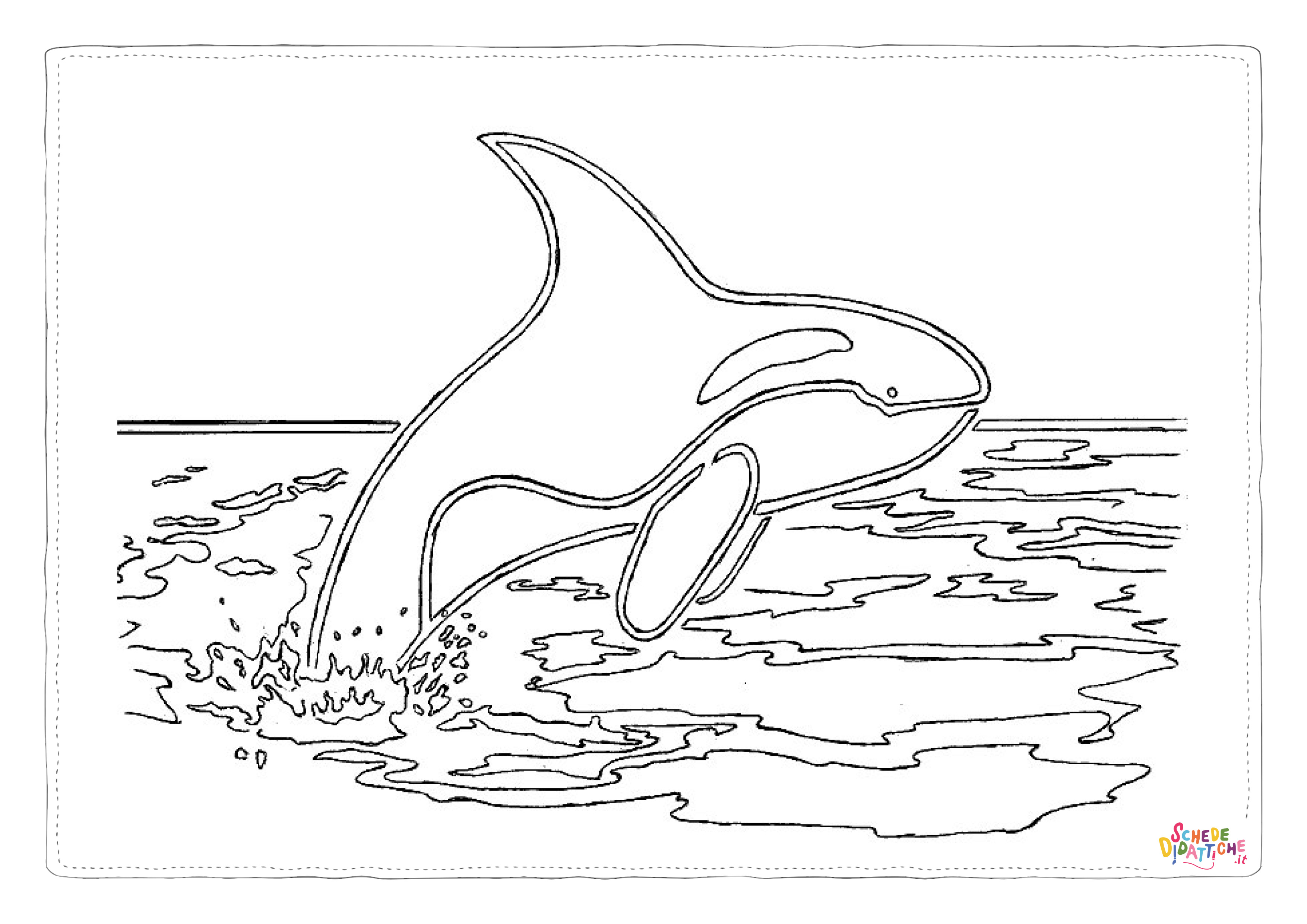 Disegno "Disegno di delfino da stampare e colorare 68" Disegno di delfino da stampare e colorare 68