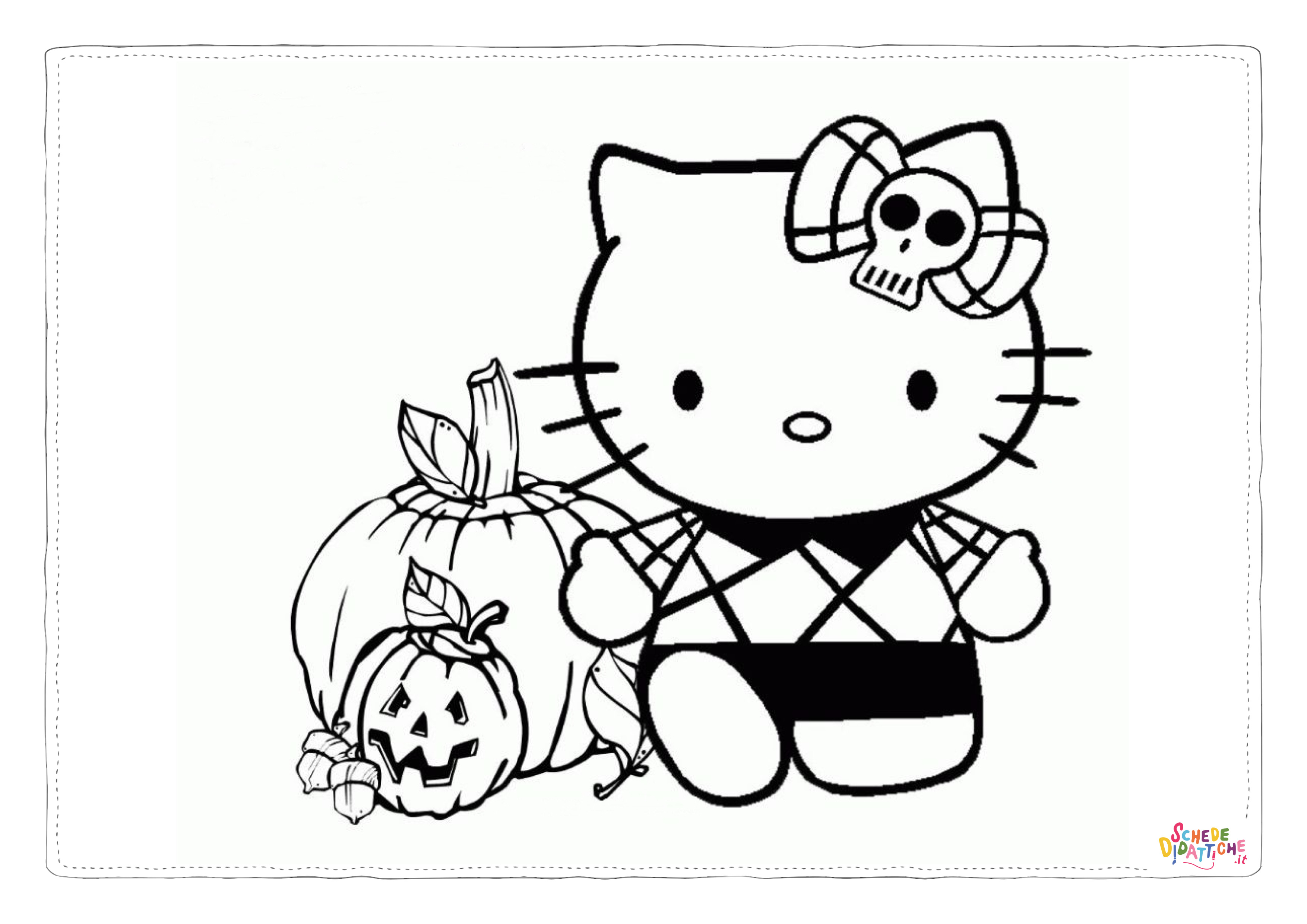 Disegno "Disegno di Hello Kitty da stampare e colorare 158" Disegno di Hello Kitty da stampare e colorare 158