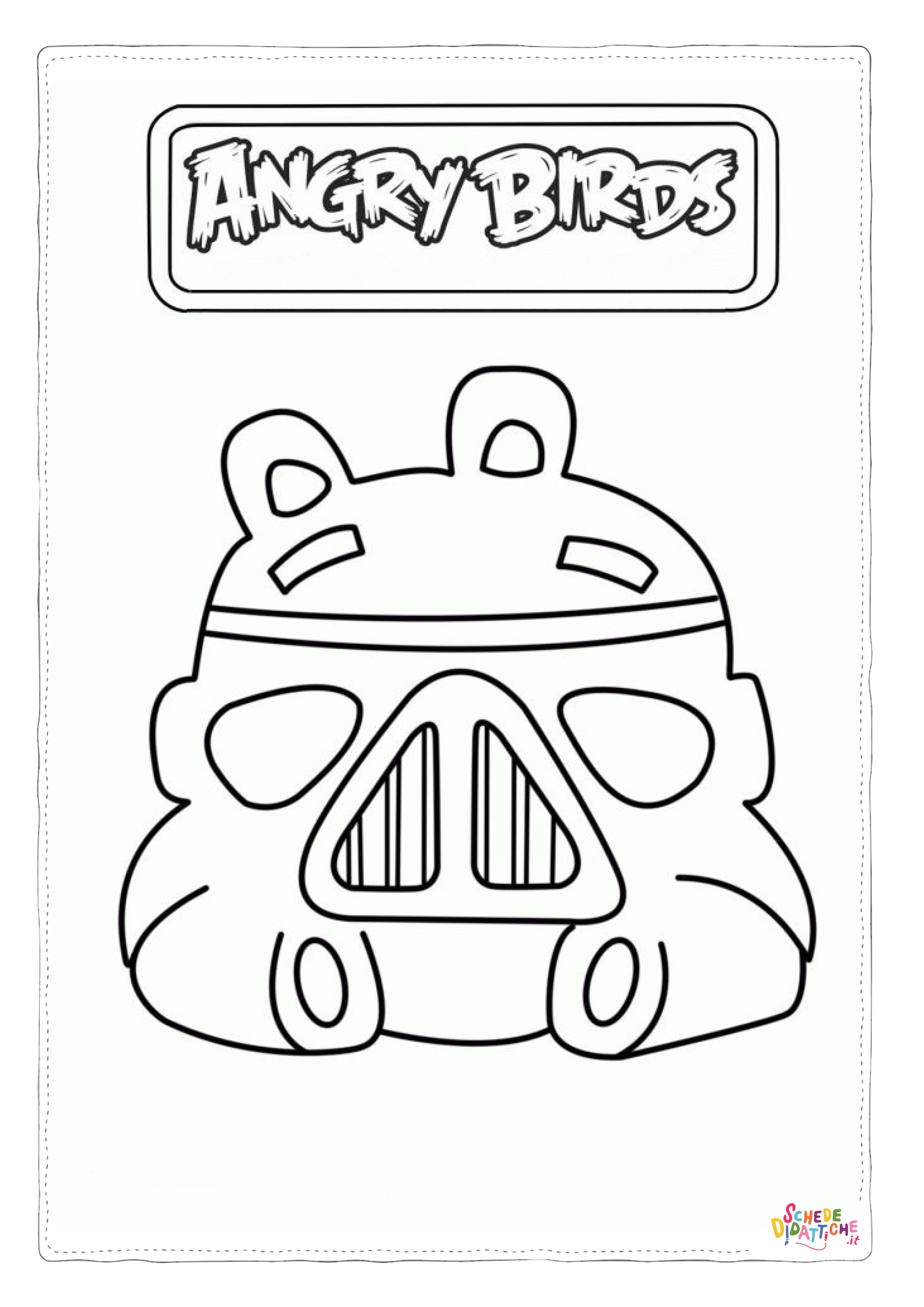 Disegno "Disegno di Angry birds da stampare e colorare 8" Disegno di Angry birds da stampare e colorare 8