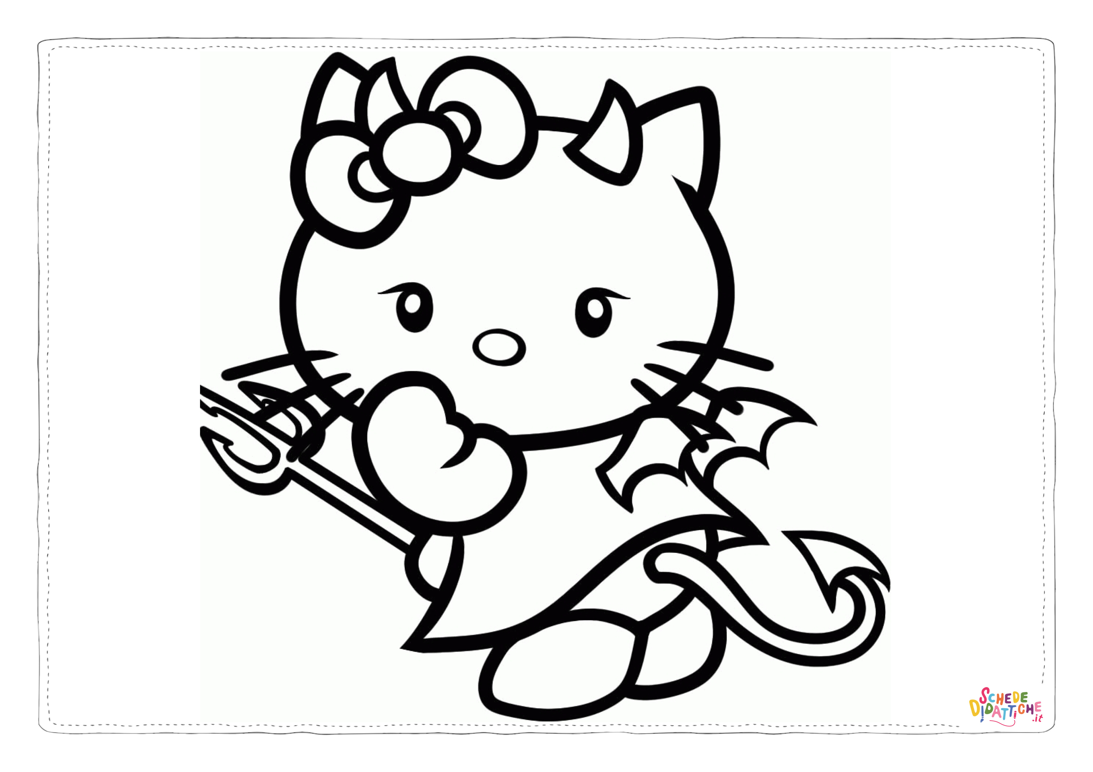 Disegno "Disegno di Hello Kitty da stampare e colorare 74" Disegno di Hello Kitty da stampare e colorare 74