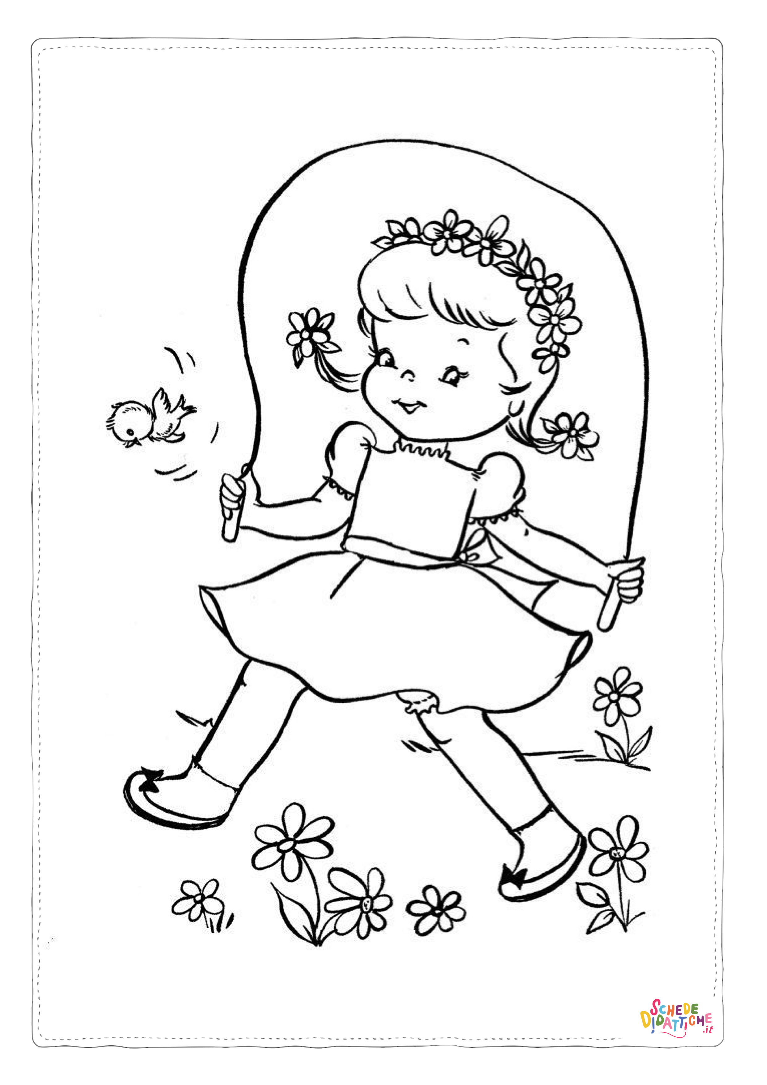 Disegno "Disegno di primavera da stampare e colorare 4" Disegno di primavera da stampare e colorare 4