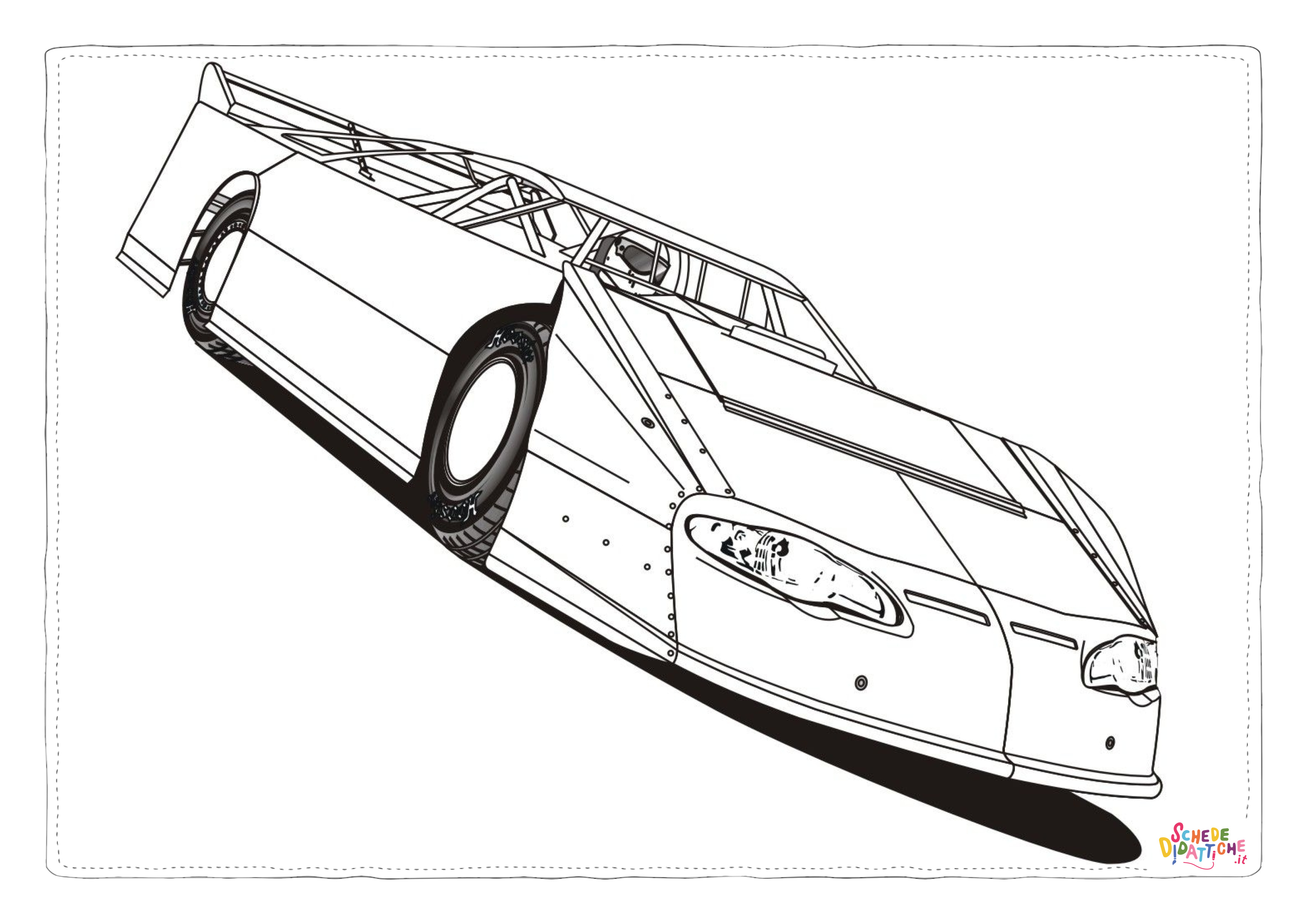 Disegno "Disegno di automobile da stampare e colorare 203" Disegno di automobile da stampare e colorare 203