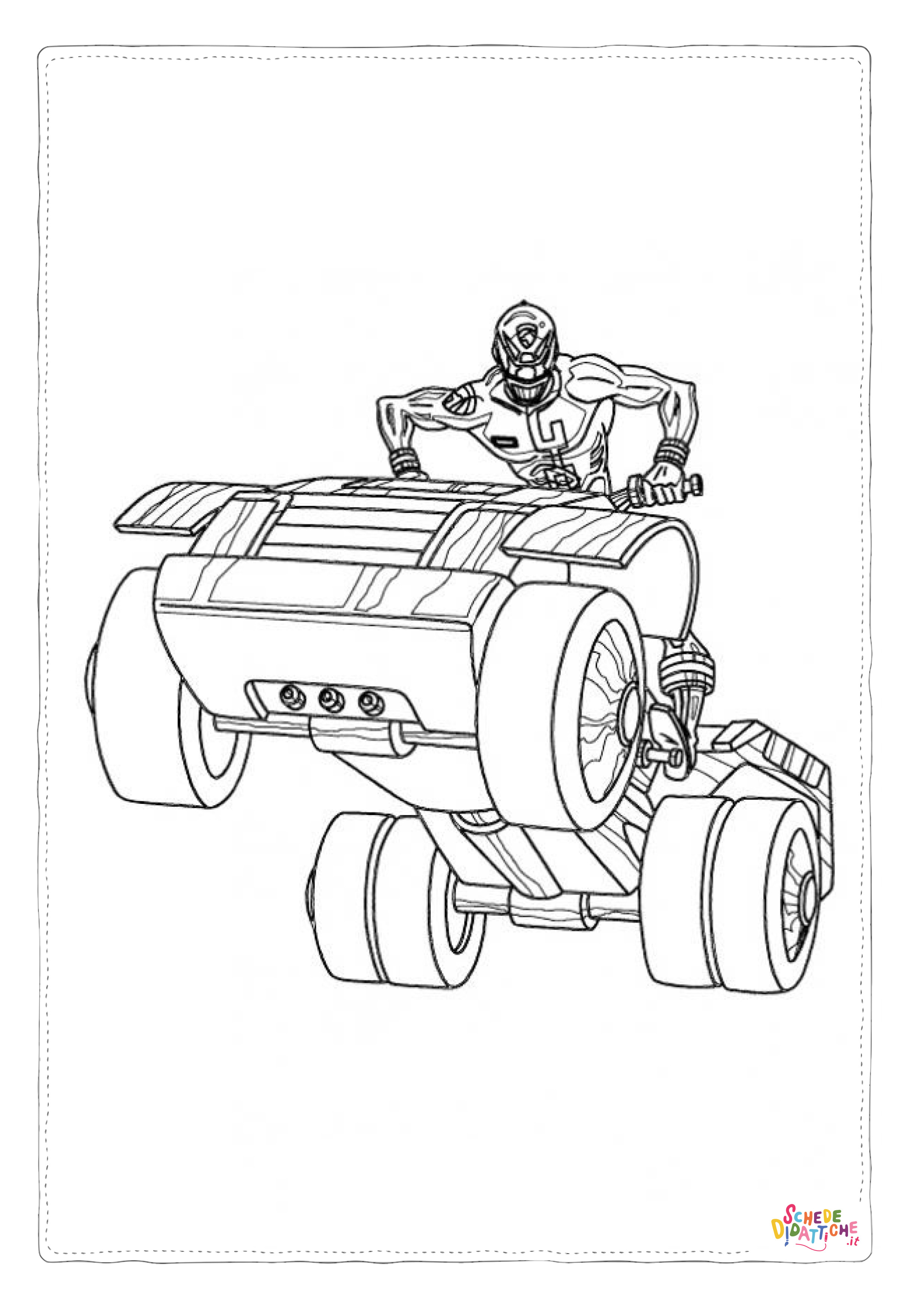 Disegno di Power Rangers da stampare e colorare 12