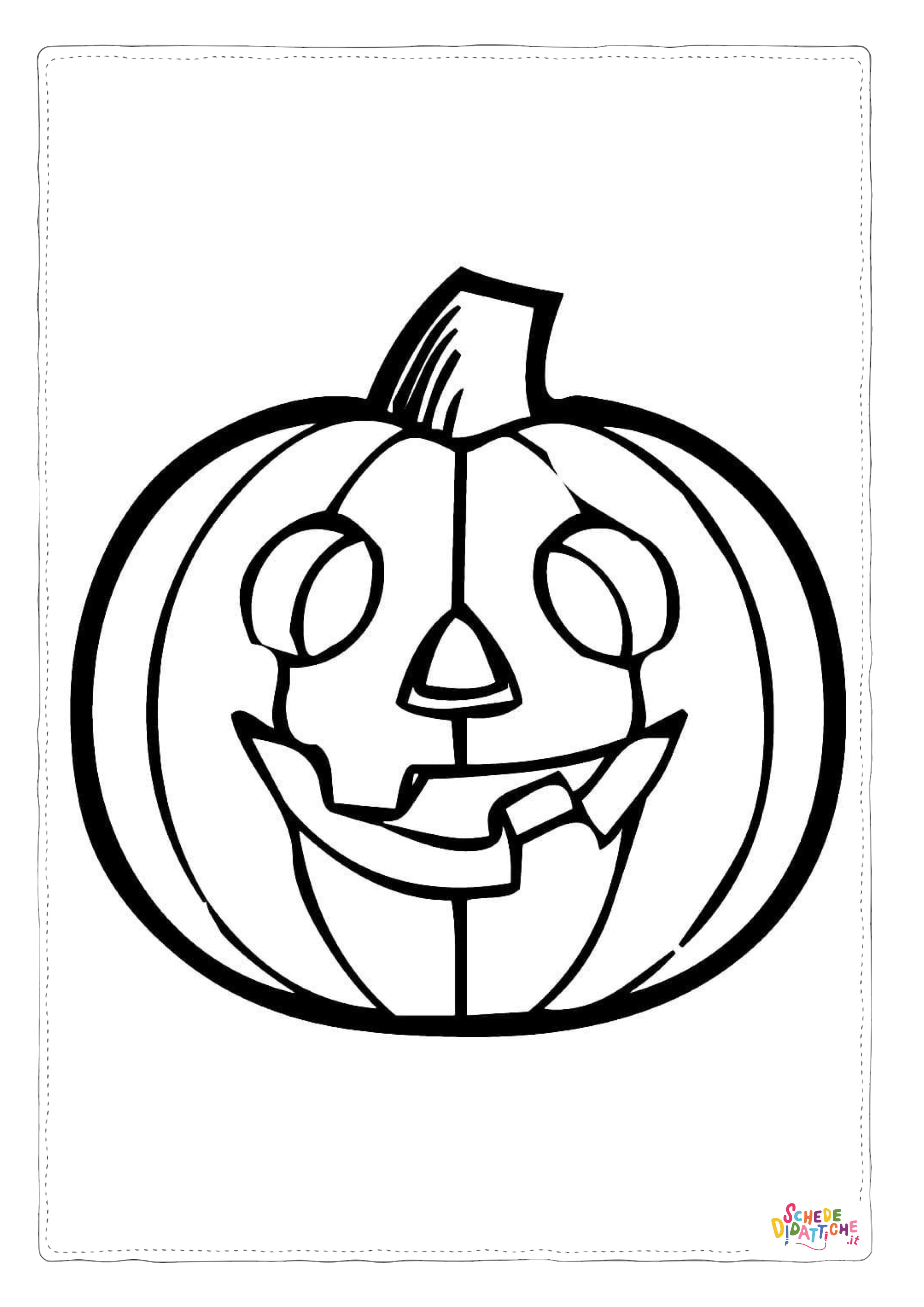 Disegno "Disegno di zucca di Halloween da stampare e colorare 224" Disegno di zucca di Halloween da stampare e colorare 224