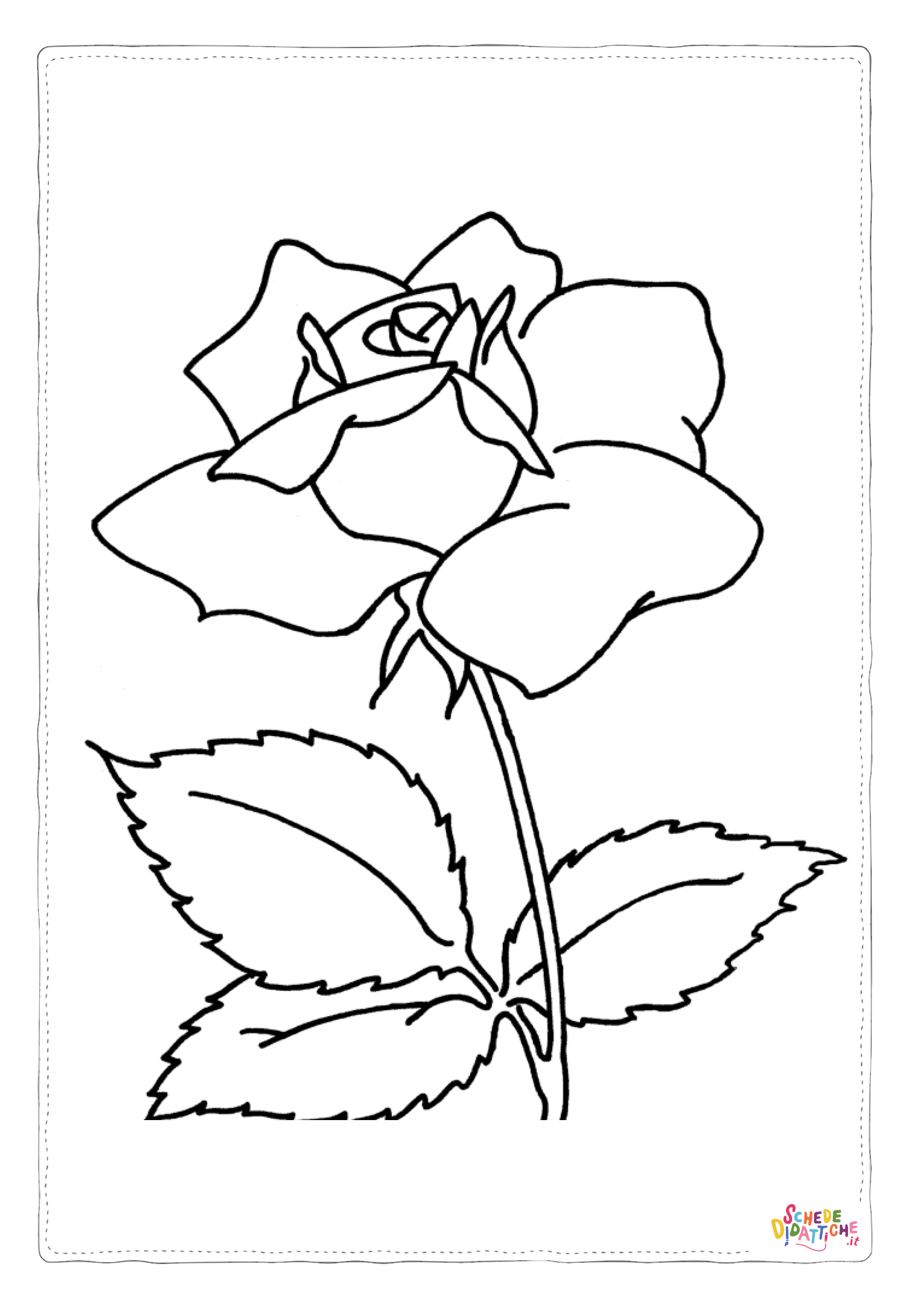 Disegno "Disegno di fiore da stampare e colorare 175" Disegno di fiore da stampare e colorare 175