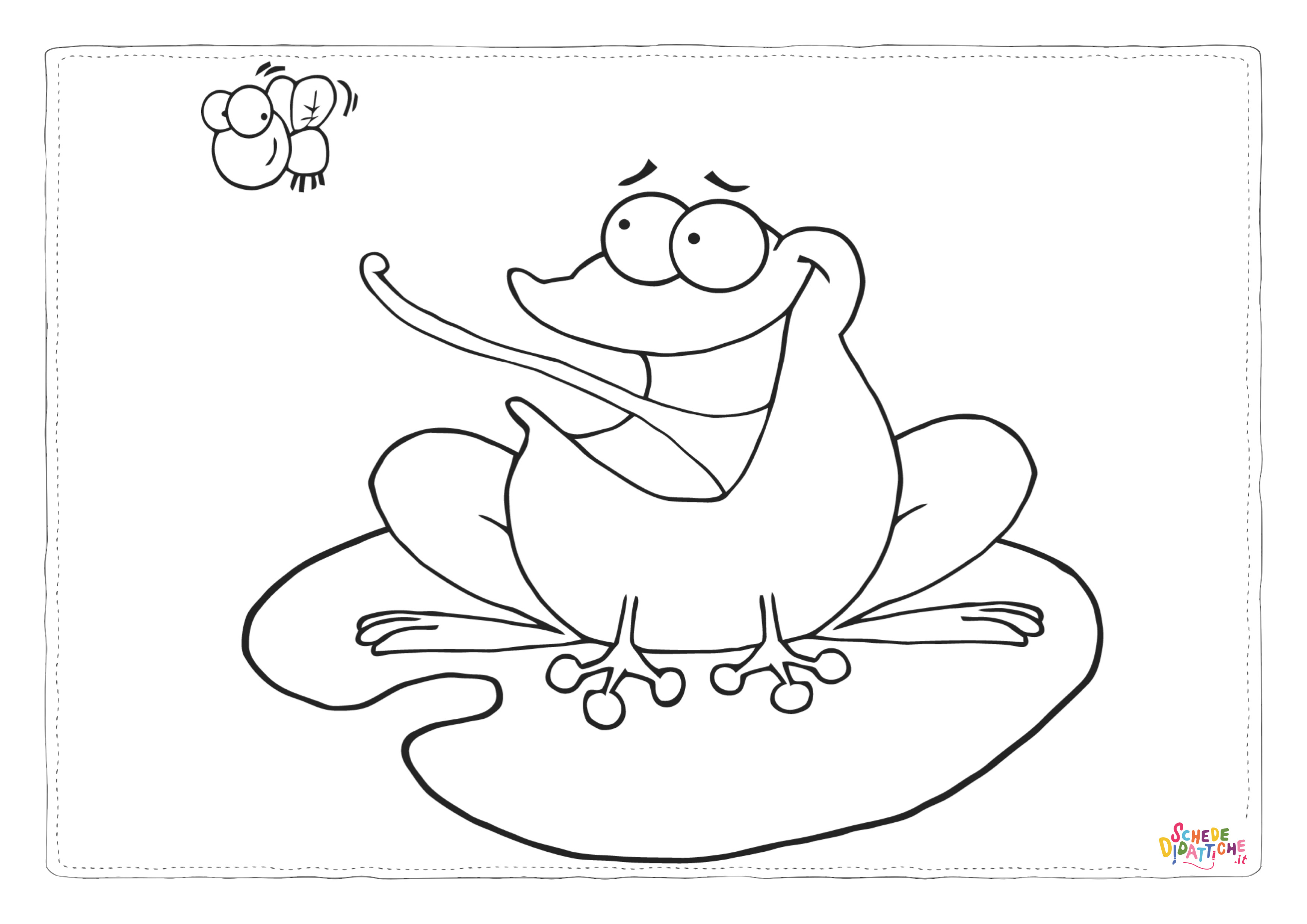 Disegno di rana da stampare e colorare 81