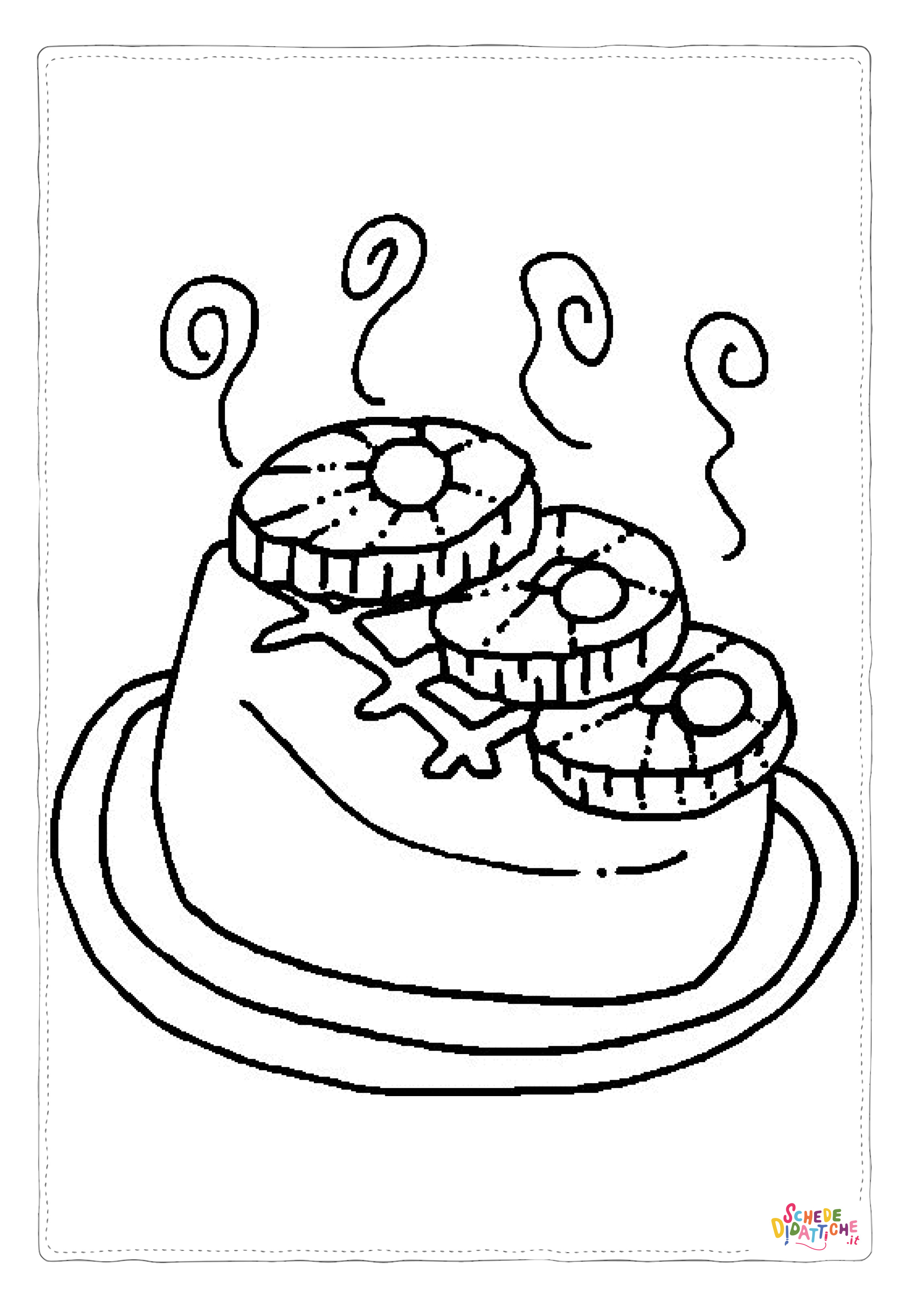 Disegno di colazione da stampare e colorare 25