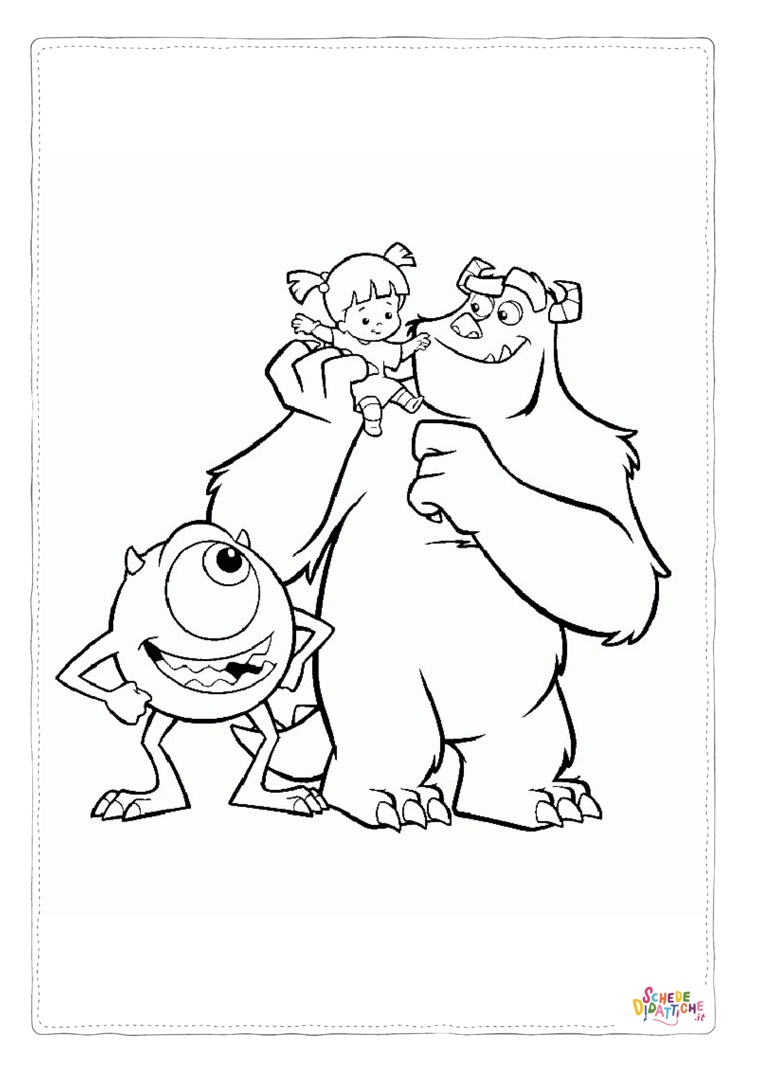 Disegno "Disegno di Monsters & Co da stampare e colorare 6" Disegno di Monsters & Co da stampare e colorare 6