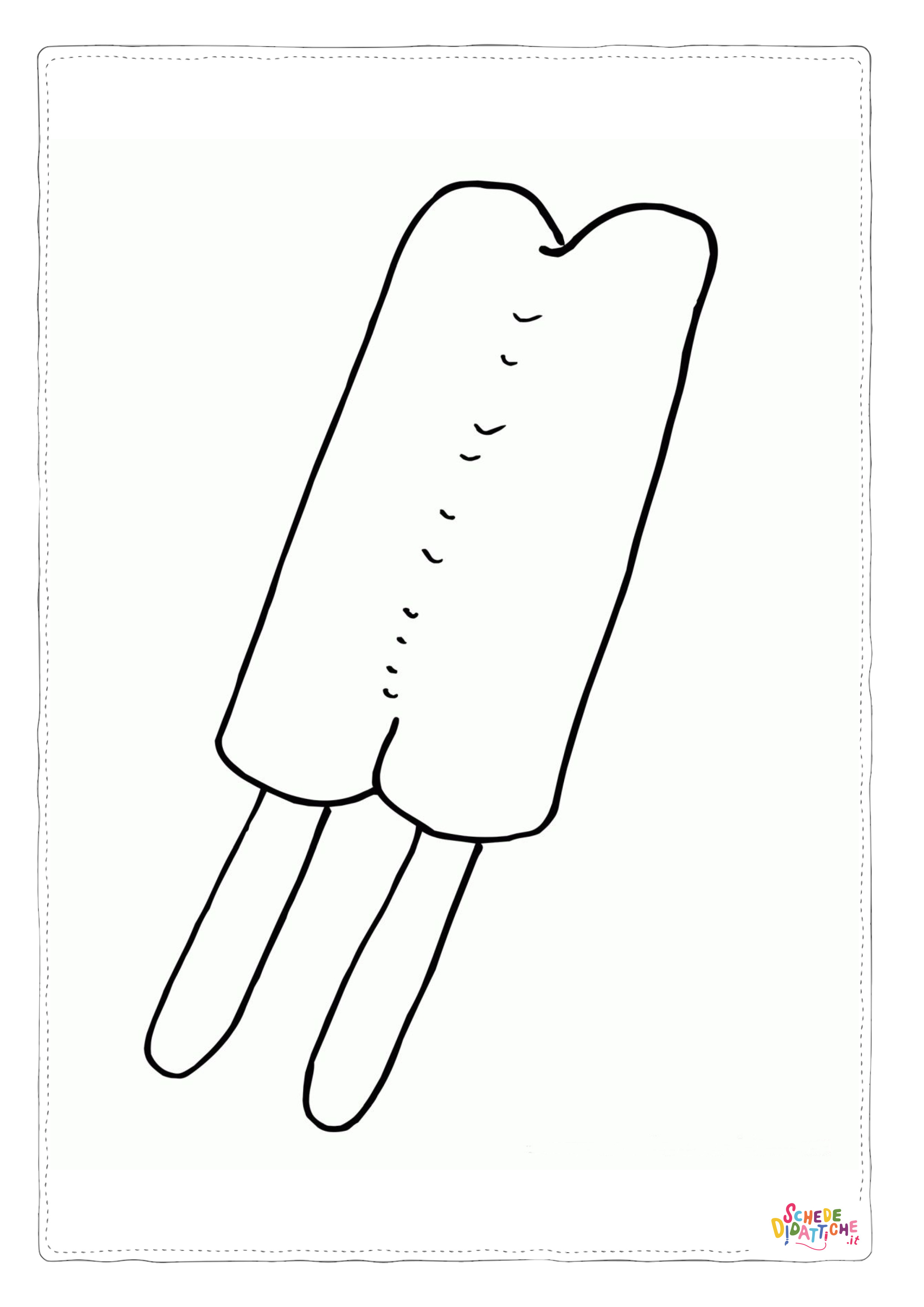 Disegno "Disegno di gelato da stampare e colorare 48" Disegno di gelato da stampare e colorare 48