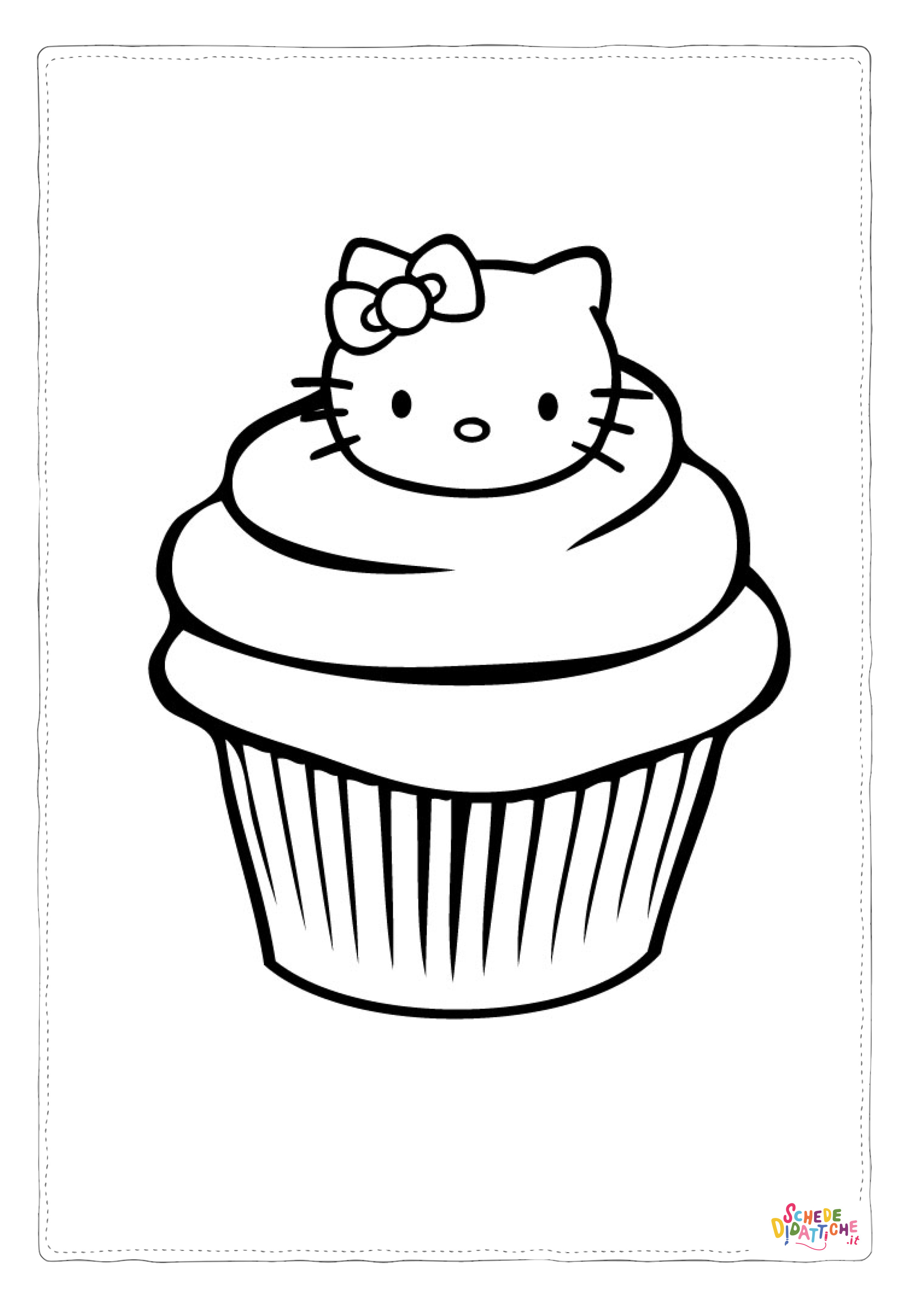 Disegno "Disegno di Hello Kitty da stampare e colorare 86" Disegno di Hello Kitty da stampare e colorare 86