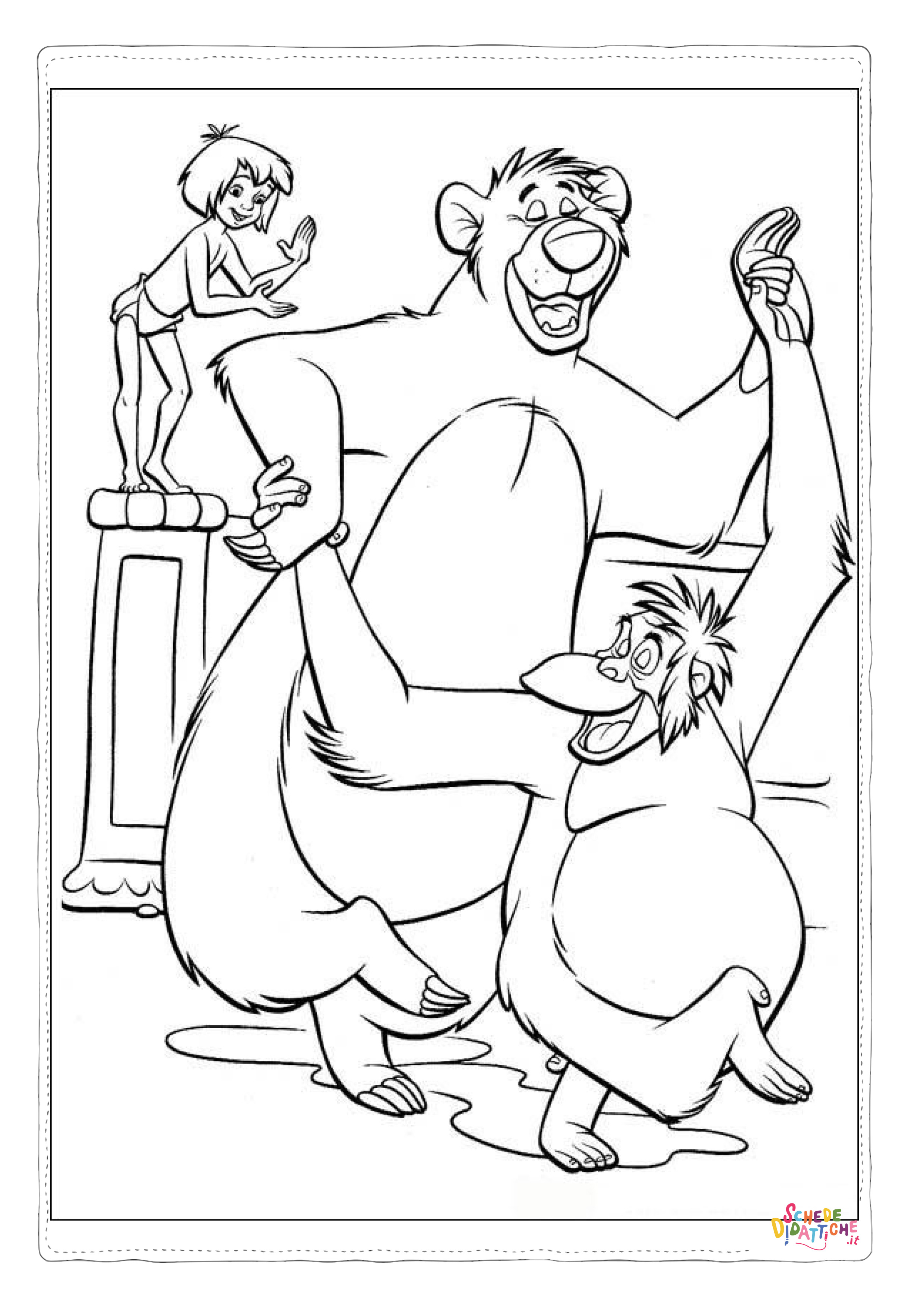 Disegno "Disegno di Il libro della giungla da stampare e colorare 35" Disegno di Il libro della giungla da stampare e colorare 35