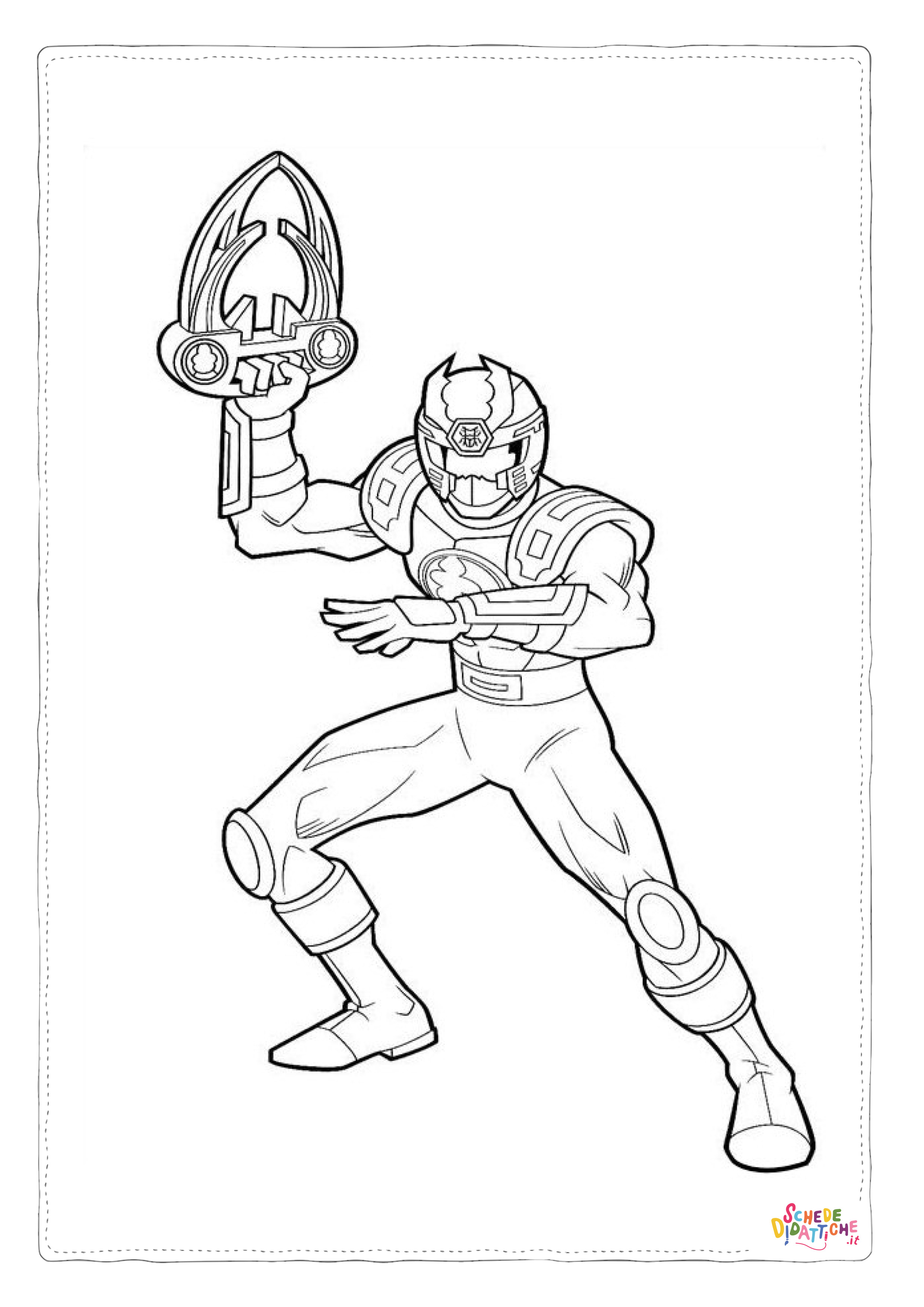 Disegno di Power Rangers da stampare e colorare 5