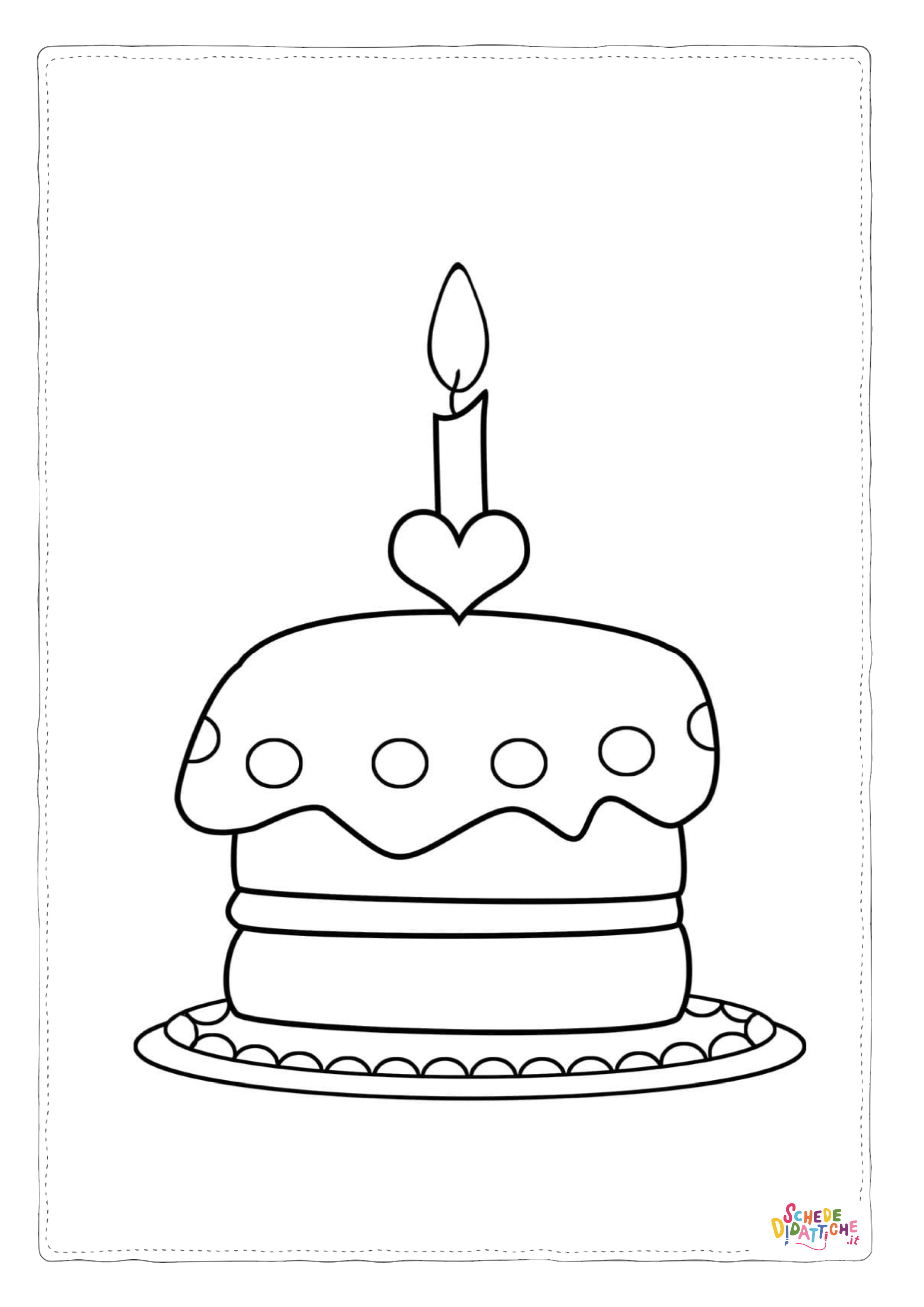 Disegno "Disegno di compleanno da stampare e colorare 69" Disegno di compleanno da stampare e colorare 69