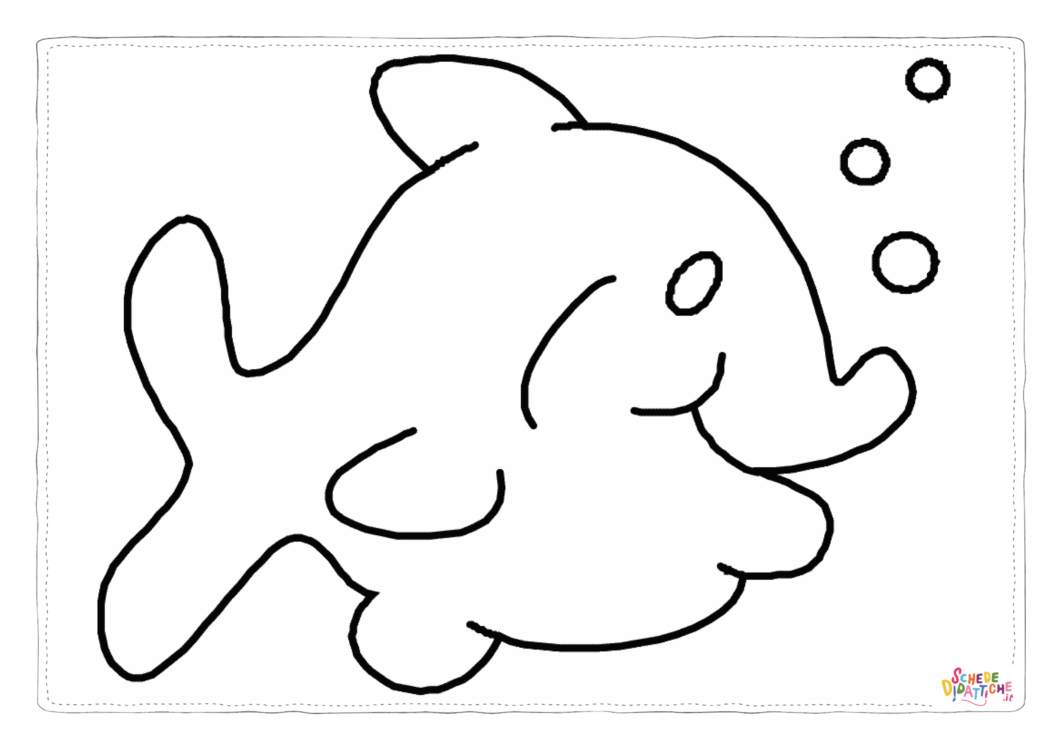 Disegno "Disegno di pesce da stampare e colorare 16" Disegno di pesce da stampare e colorare 16