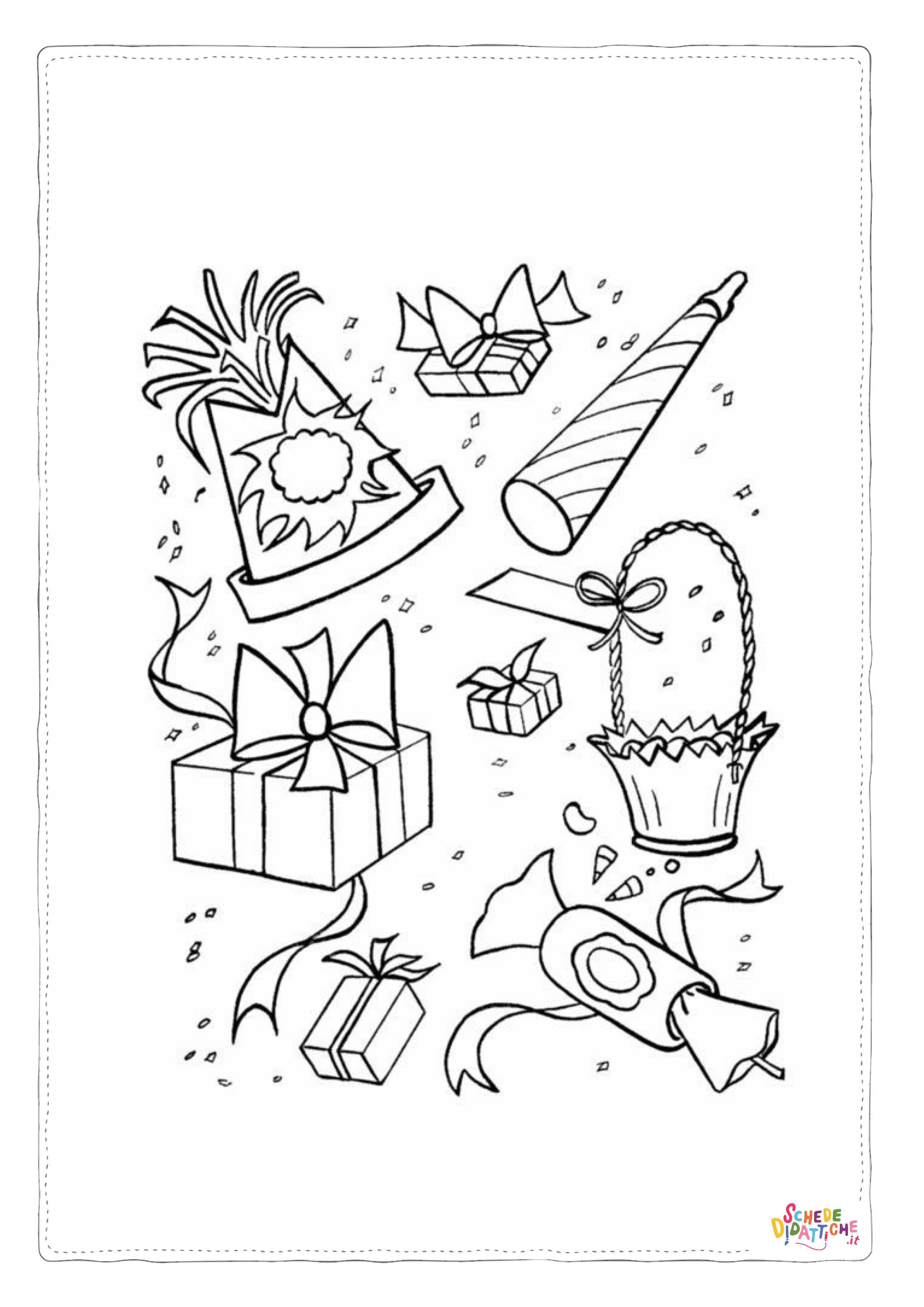 Disegno "Disegno di Carnevale da stampare e colorare 10" Disegno di Carnevale da stampare e colorare 10