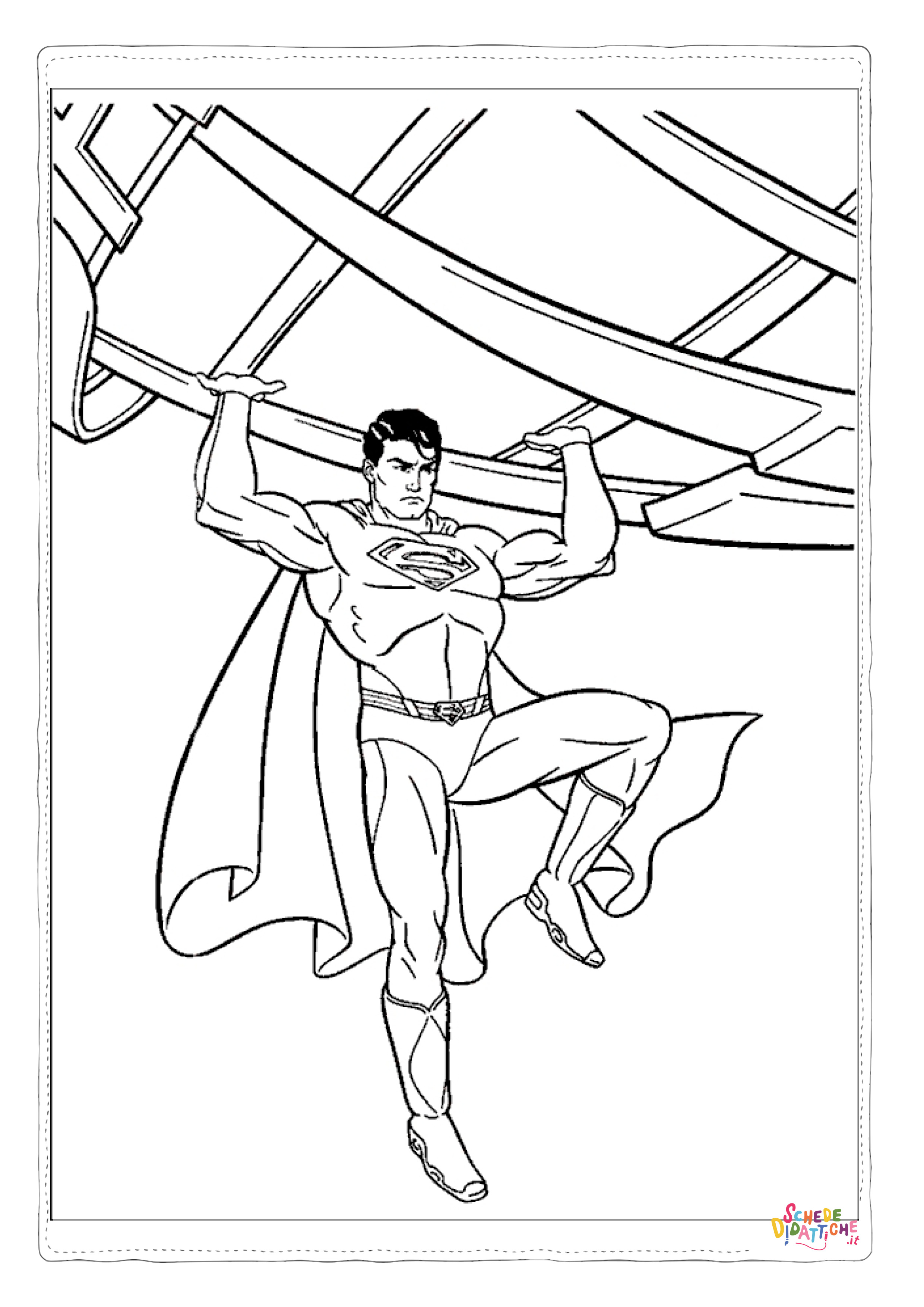 Disegno di Superman da stampare e colorare 36