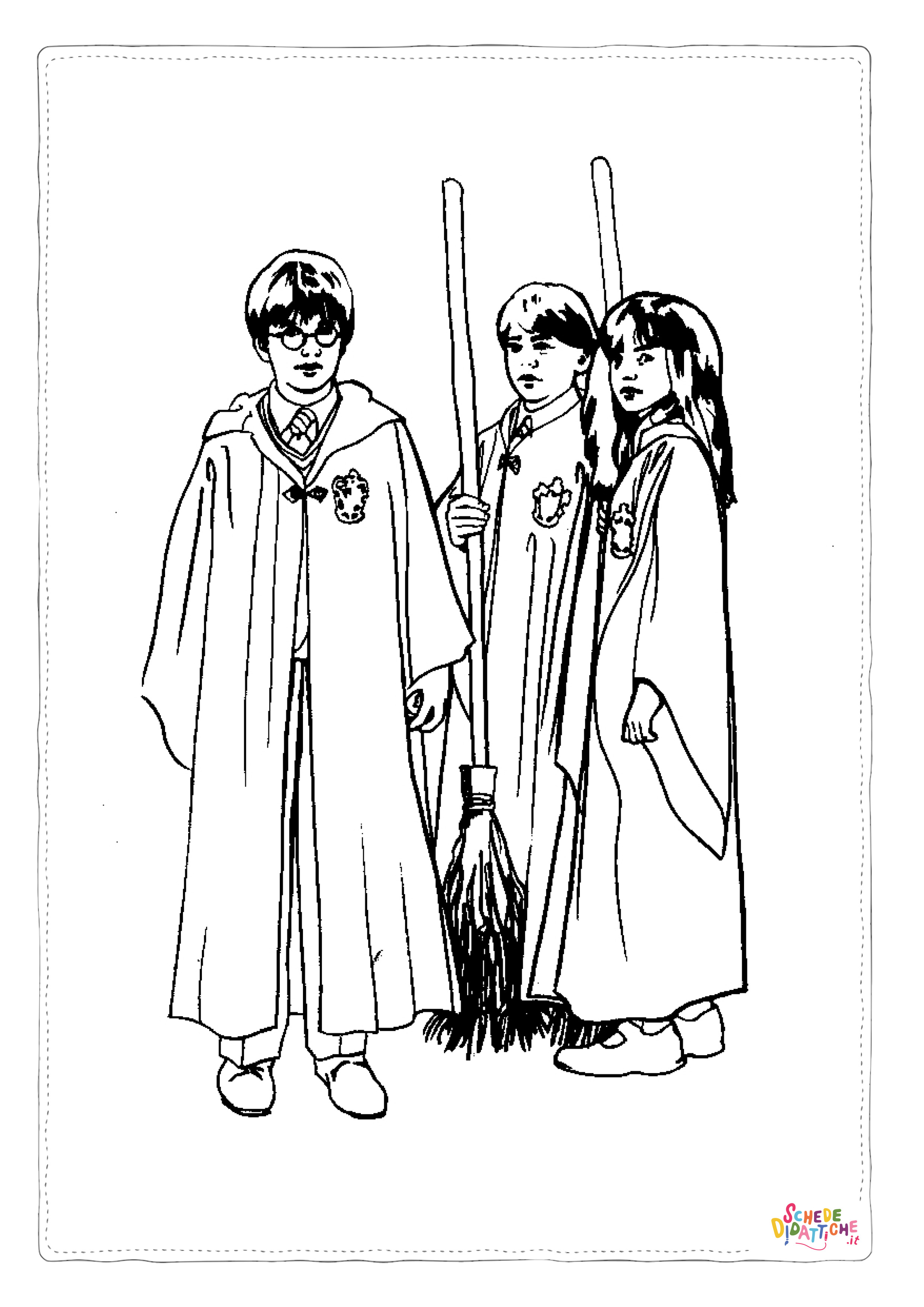 Disegno "Disegno di Harry Potter da stampare e colorare 75" Disegno di Harry Potter da stampare e colorare 75