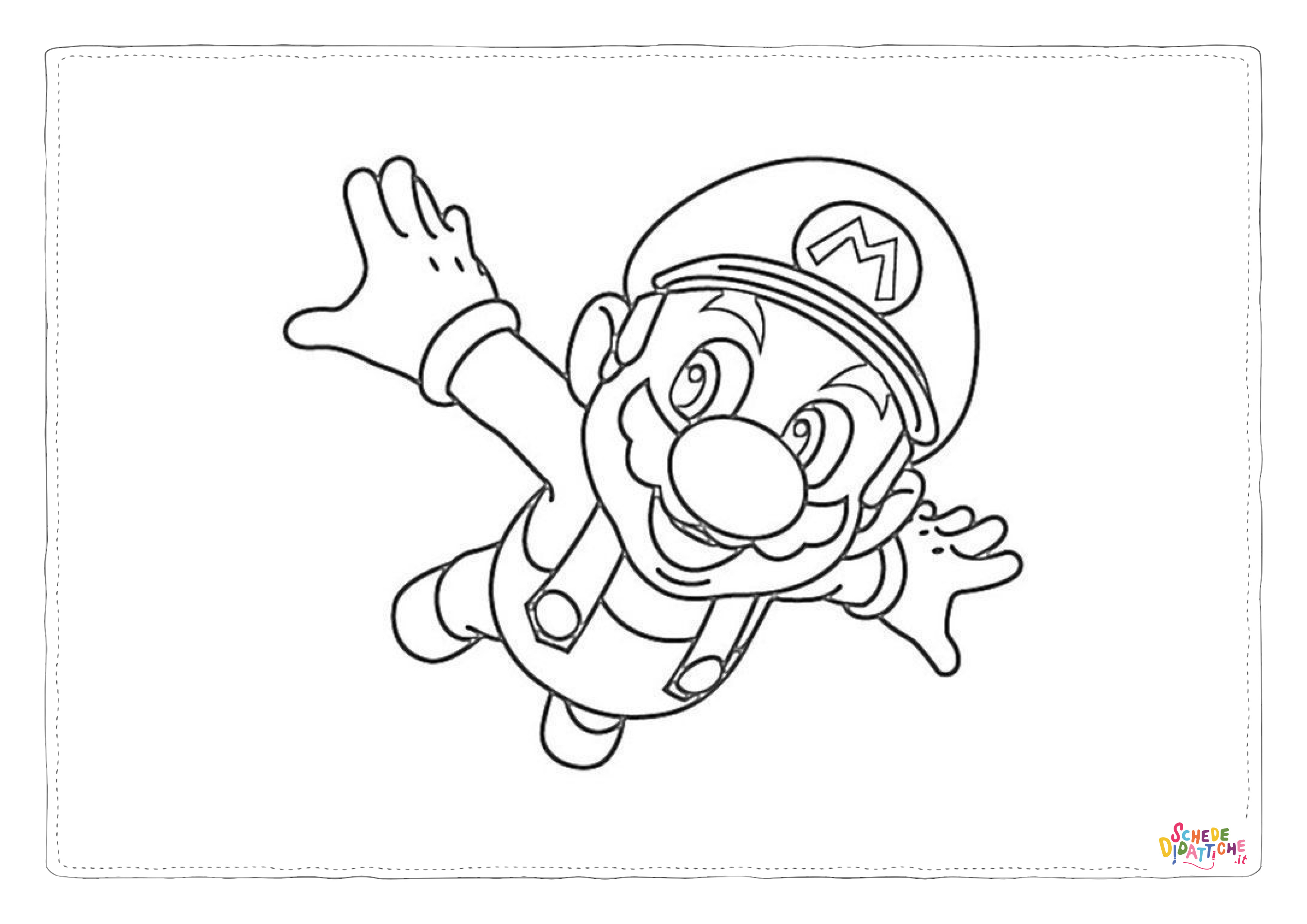 Disegno "Disegno di Super Mario da stampare e colorare 33" Disegno di Super Mario da stampare e colorare 33