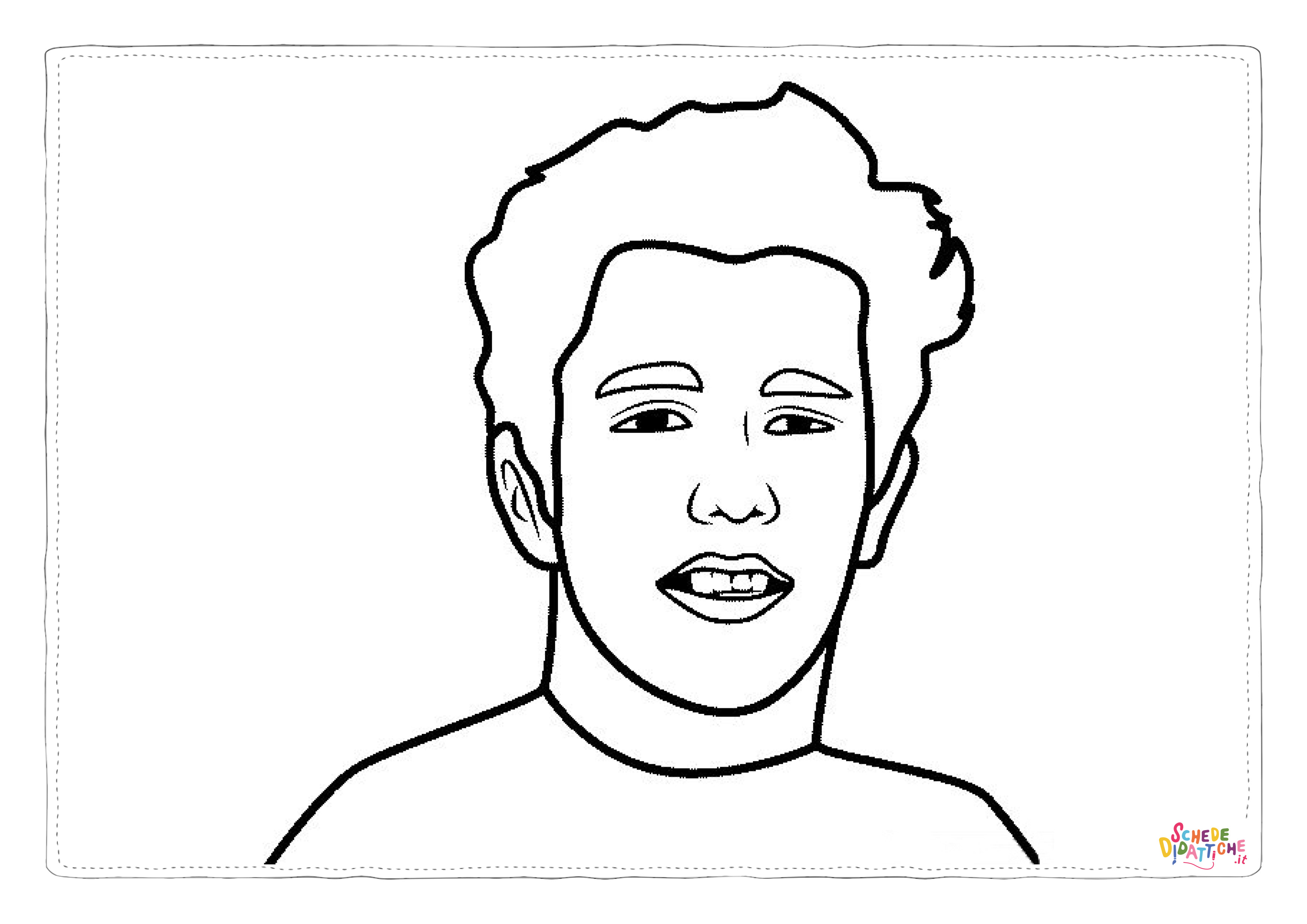 Disegno "Disegno di persona famosa da stampare e colorare 19" Disegno di persona famosa da stampare e colorare 19