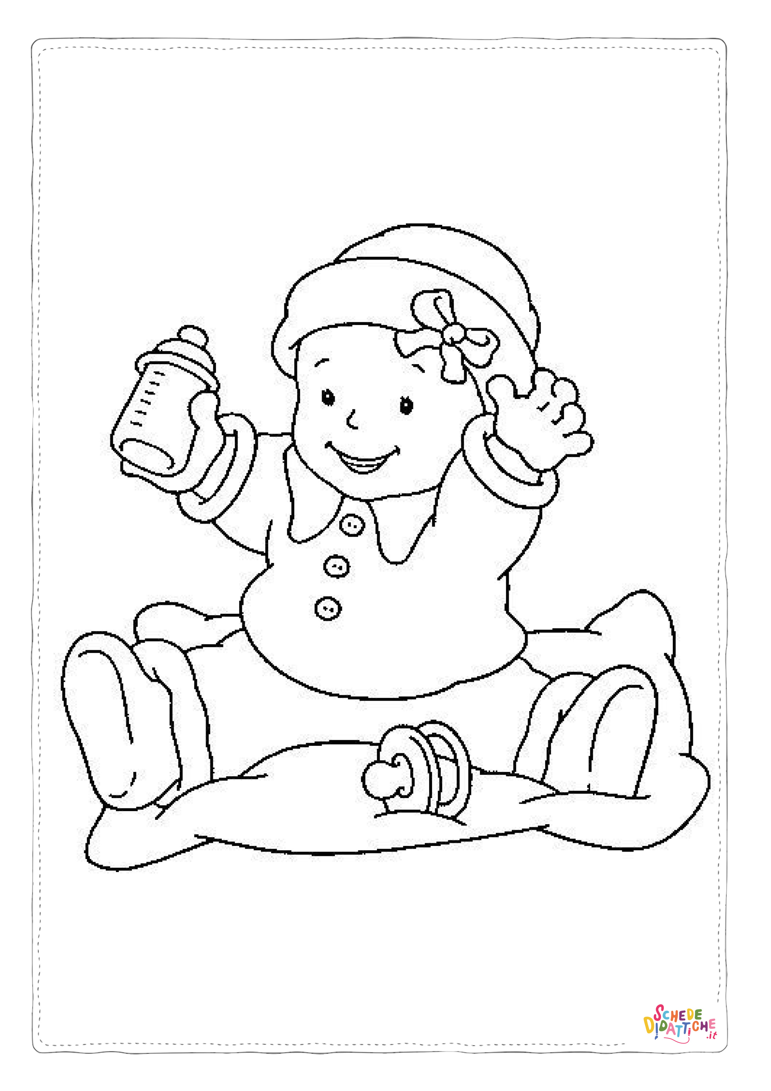 Disegno di bambino da stampare e colorare 124