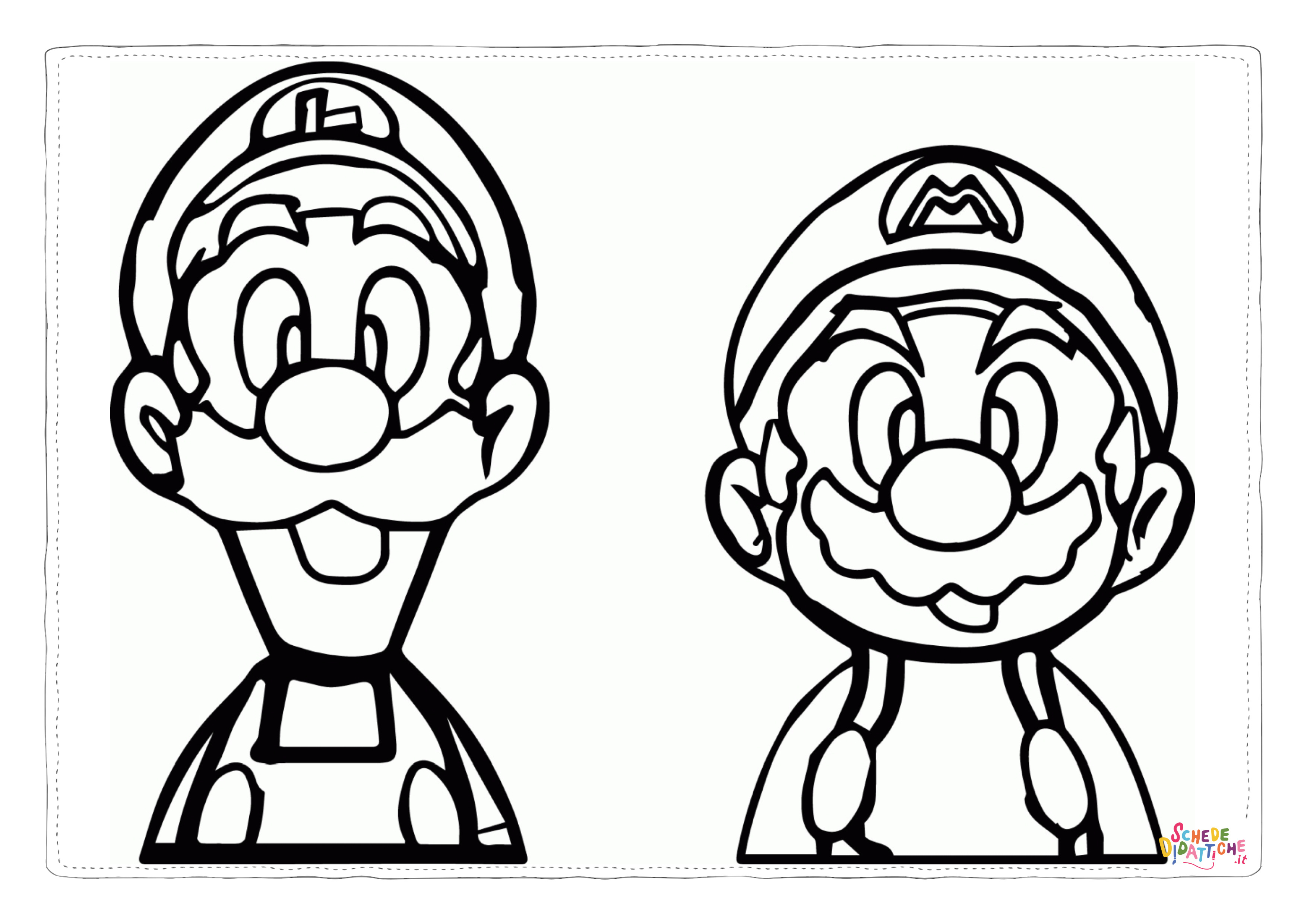 Disegno "Disegno di Super Mario da stampare e colorare 72" Disegno di Super Mario da stampare e colorare 72