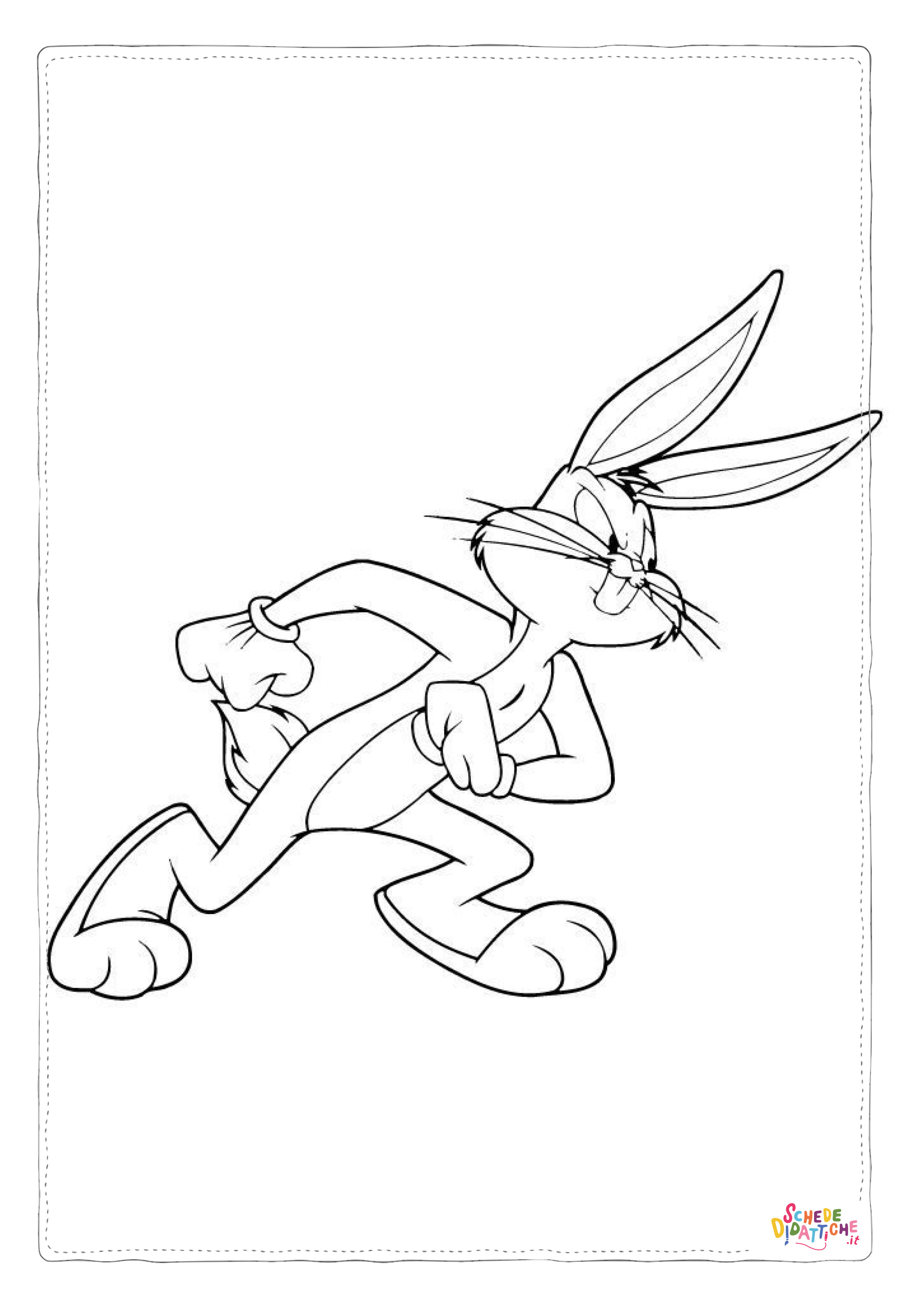 Disegno di Bugs Bunny da stampare e colorare 17