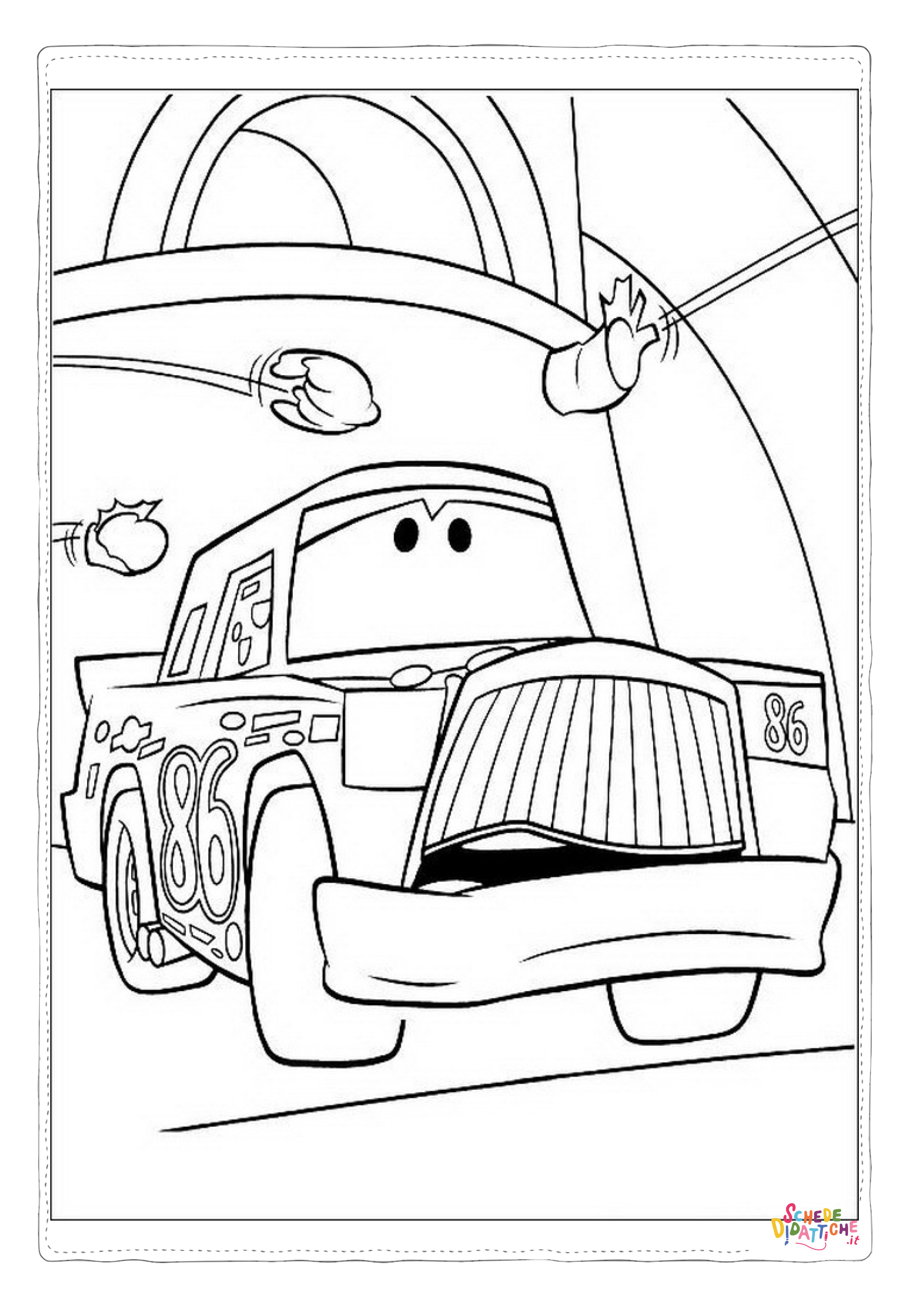 Disegno "Disegno di Cars da stampare e colorare 195" Disegno di Cars da stampare e colorare 195