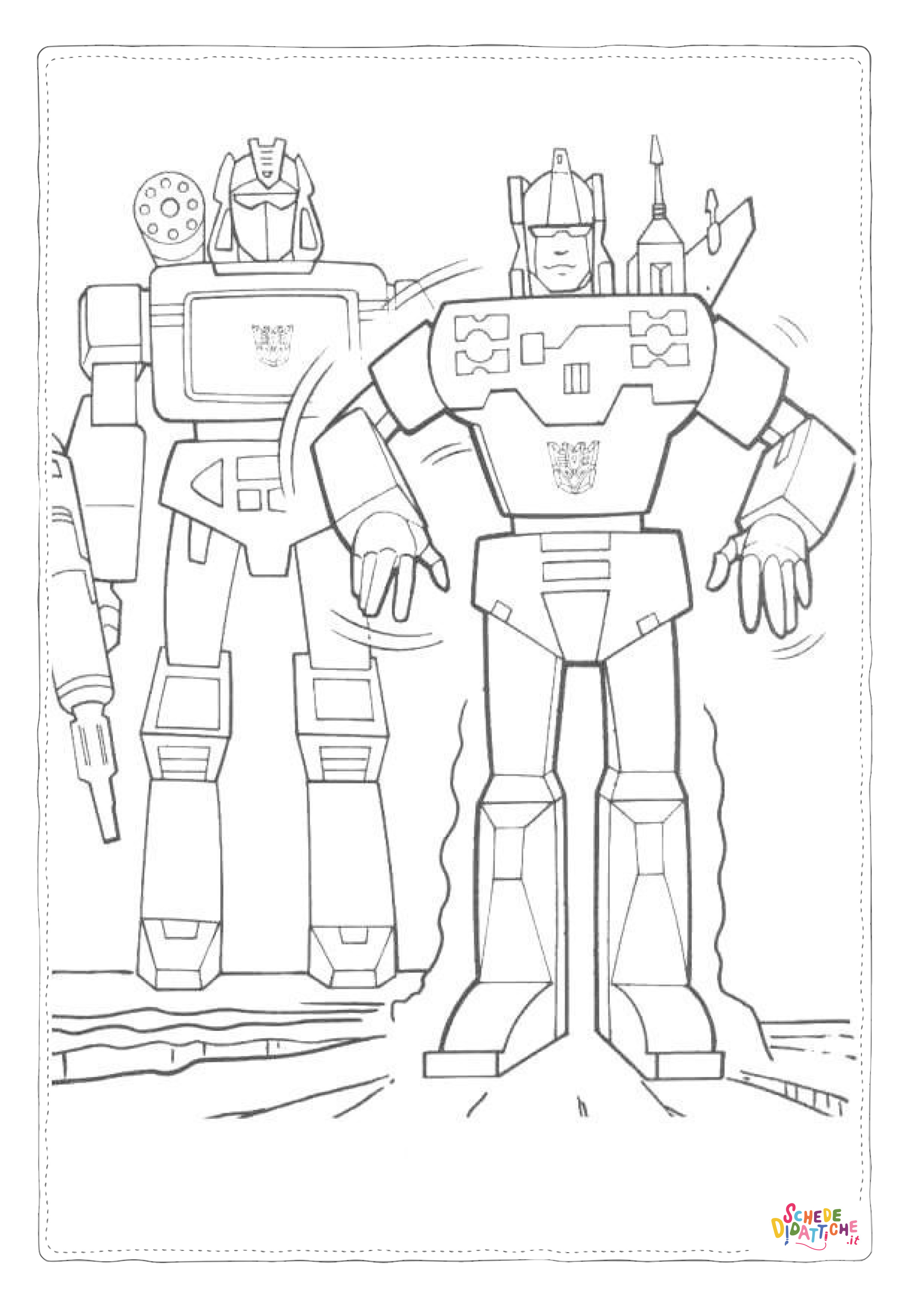Disegno di Transformers da stampare e colorare 109