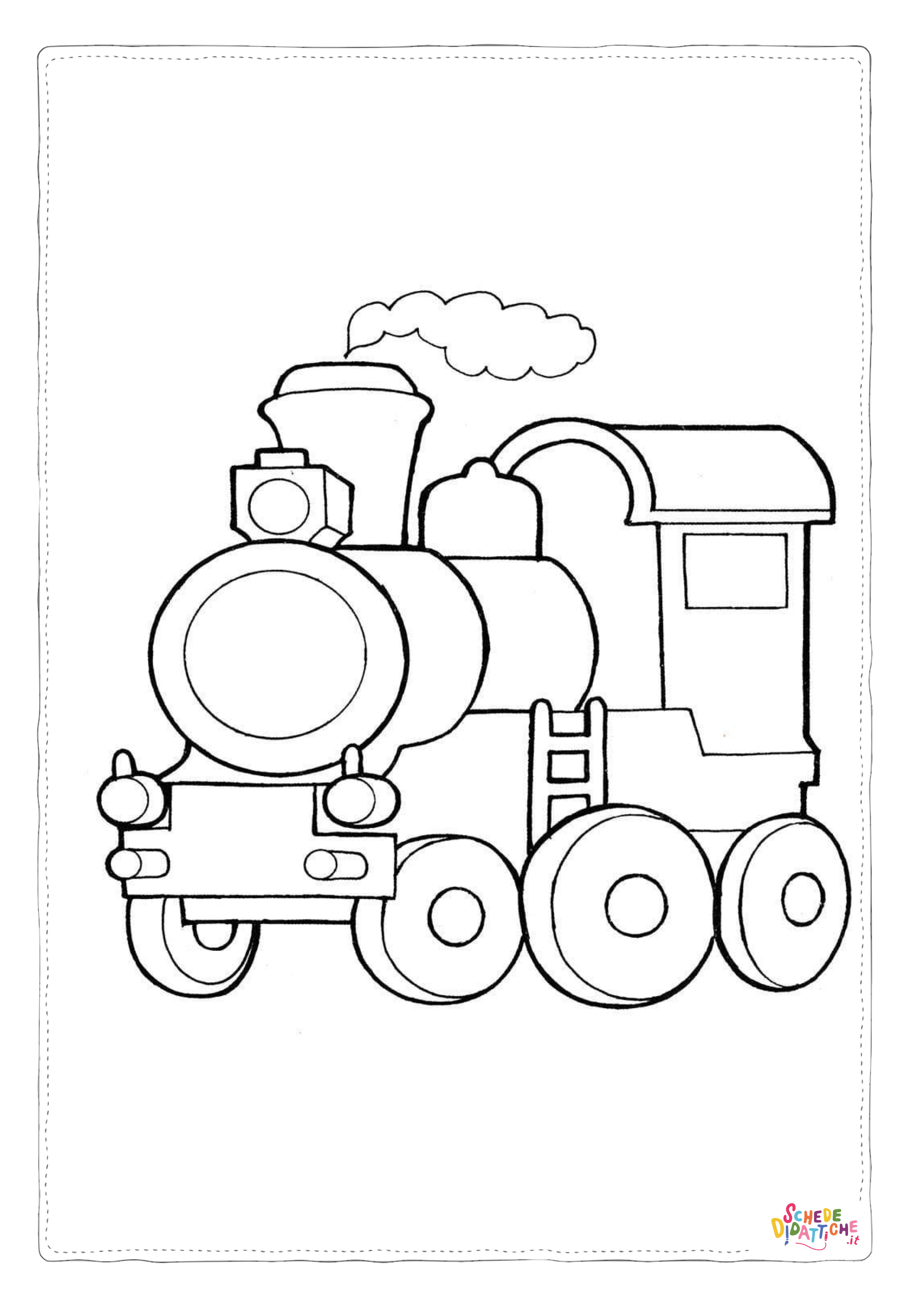 Disegno di treno da stampare e colorare 20