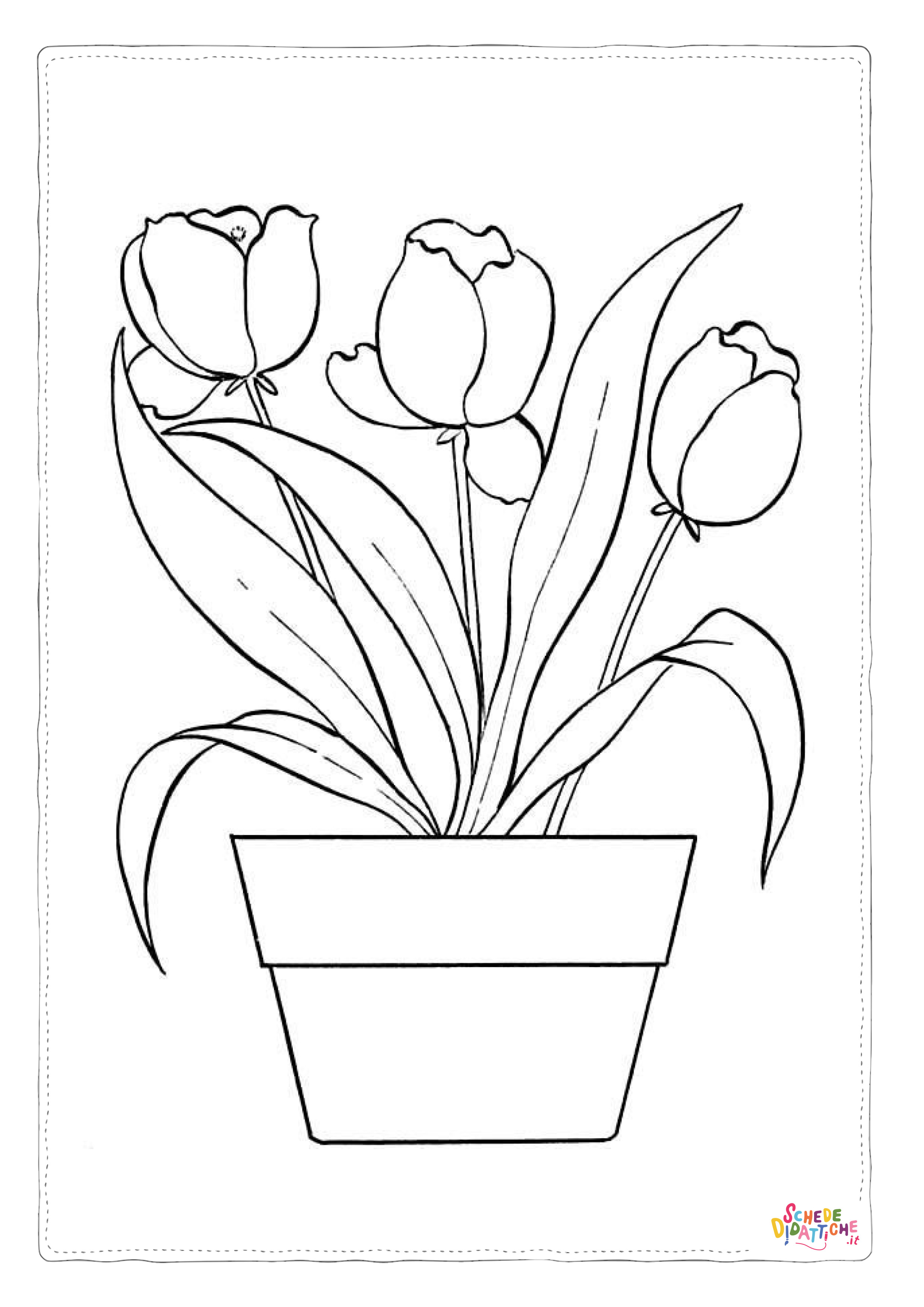 Disegno "Disegno di fiore da stampare e colorare 16" Disegno di fiore da stampare e colorare 16