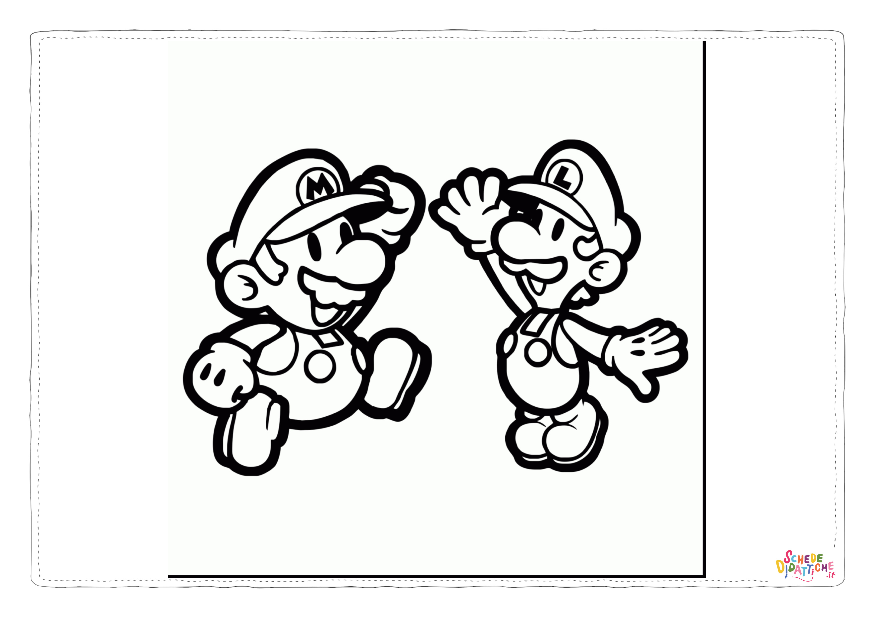Disegno "Disegno di Super Mario da stampare e colorare 120" Disegno di Super Mario da stampare e colorare 120