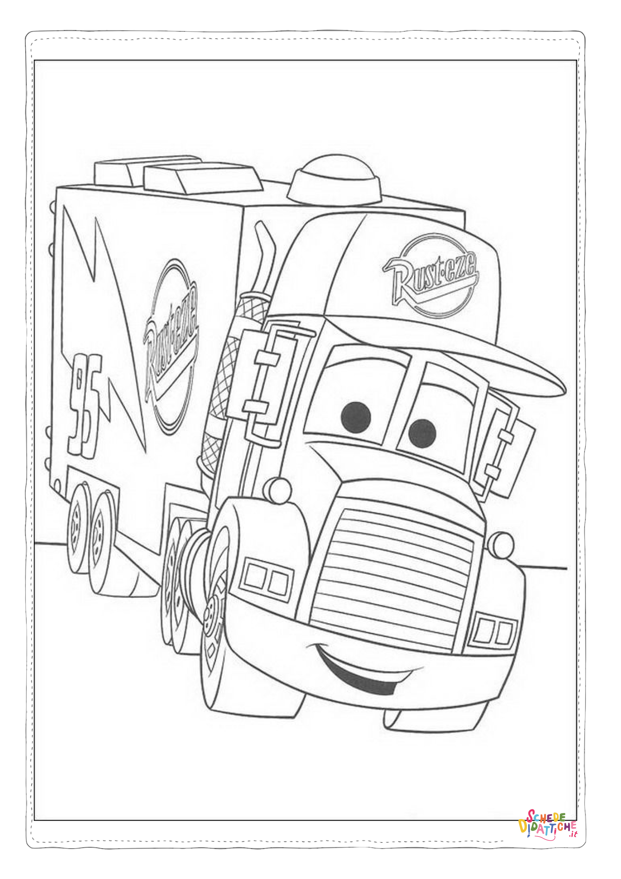 Disegno "Disegno di Cars da stampare e colorare 288" Disegno di Cars da stampare e colorare 288