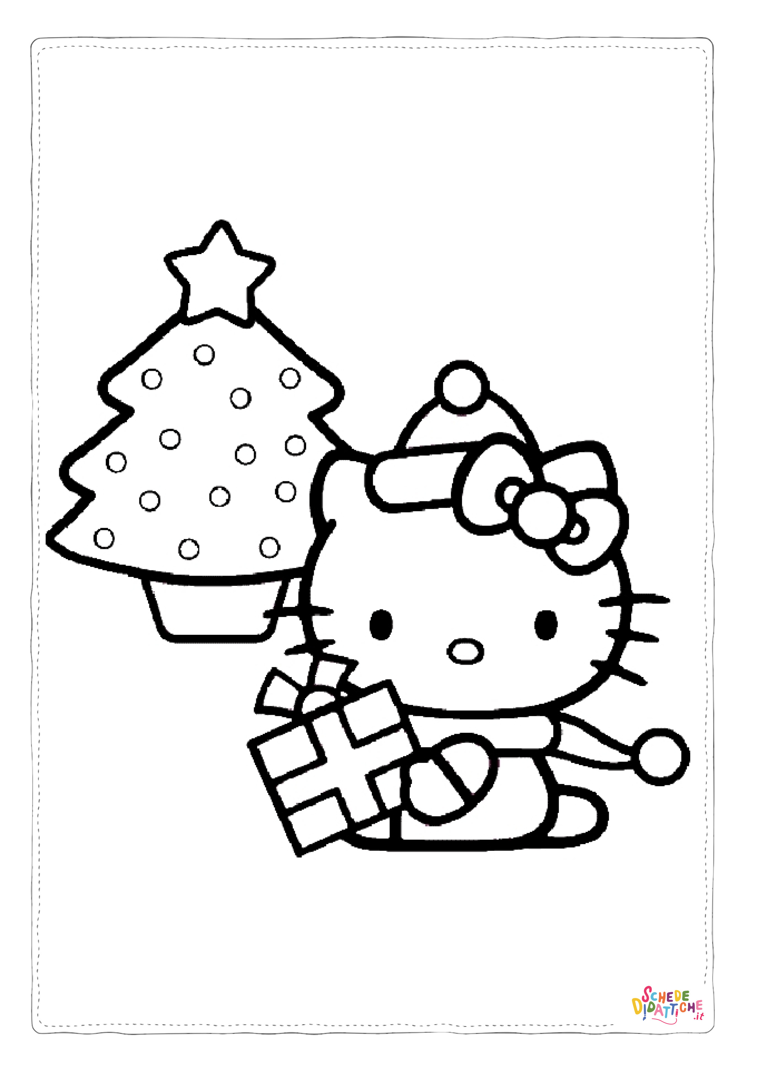 Disegno "Disegno di Hello Kitty da stampare e colorare 93" Disegno di Hello Kitty da stampare e colorare 93