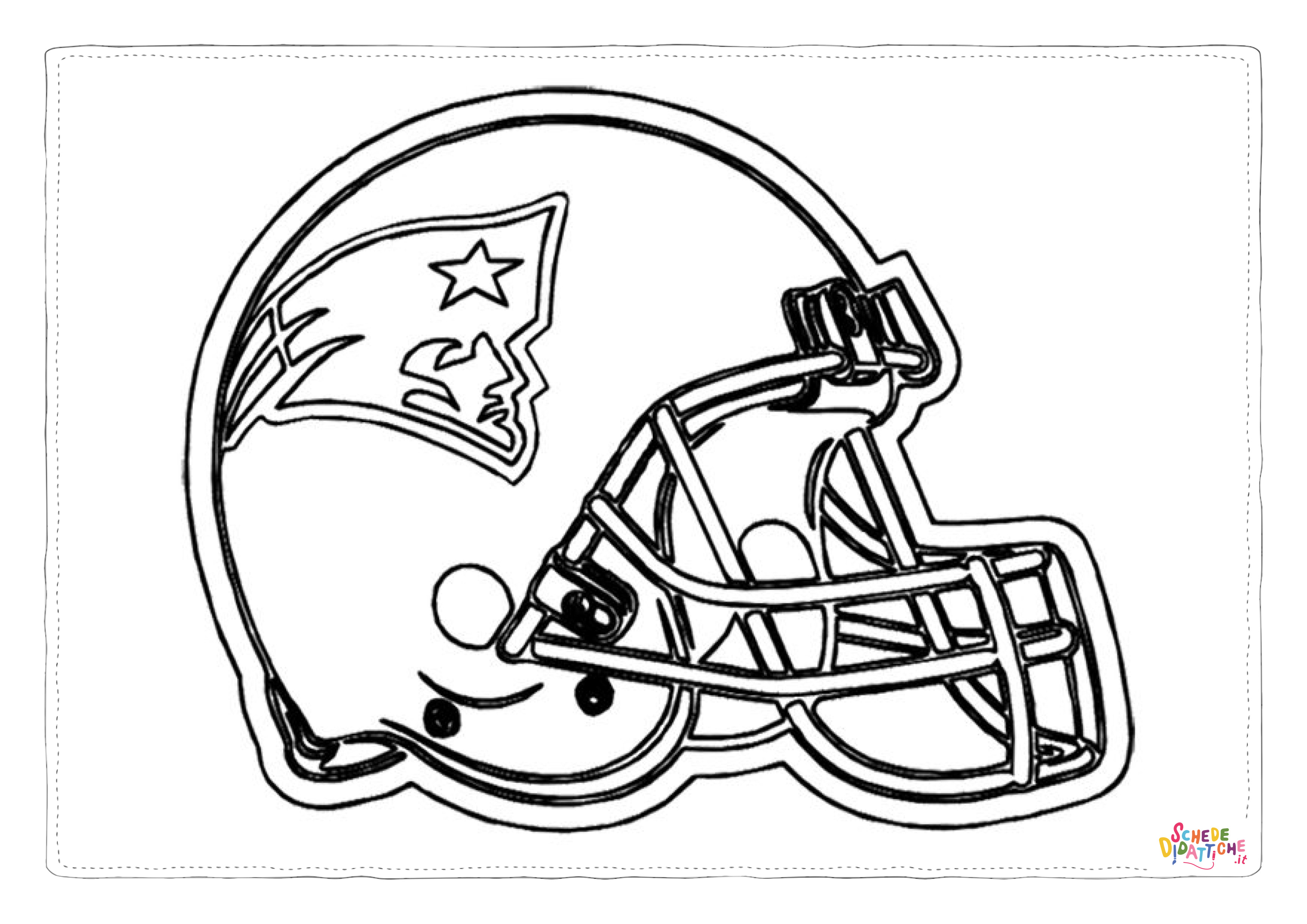 Disegno di football americano da stampare e colorare 112