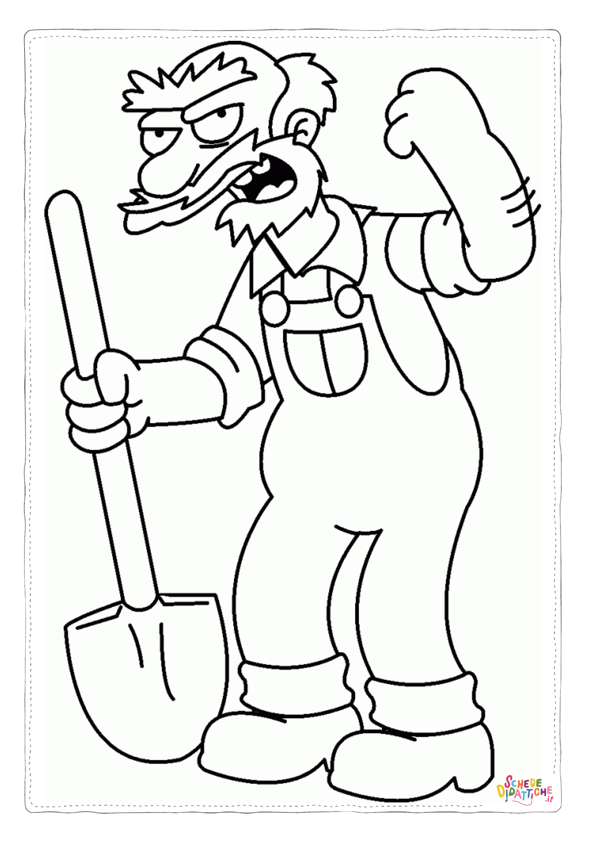 Disegno di I Simpson da stampare e colorare 6
